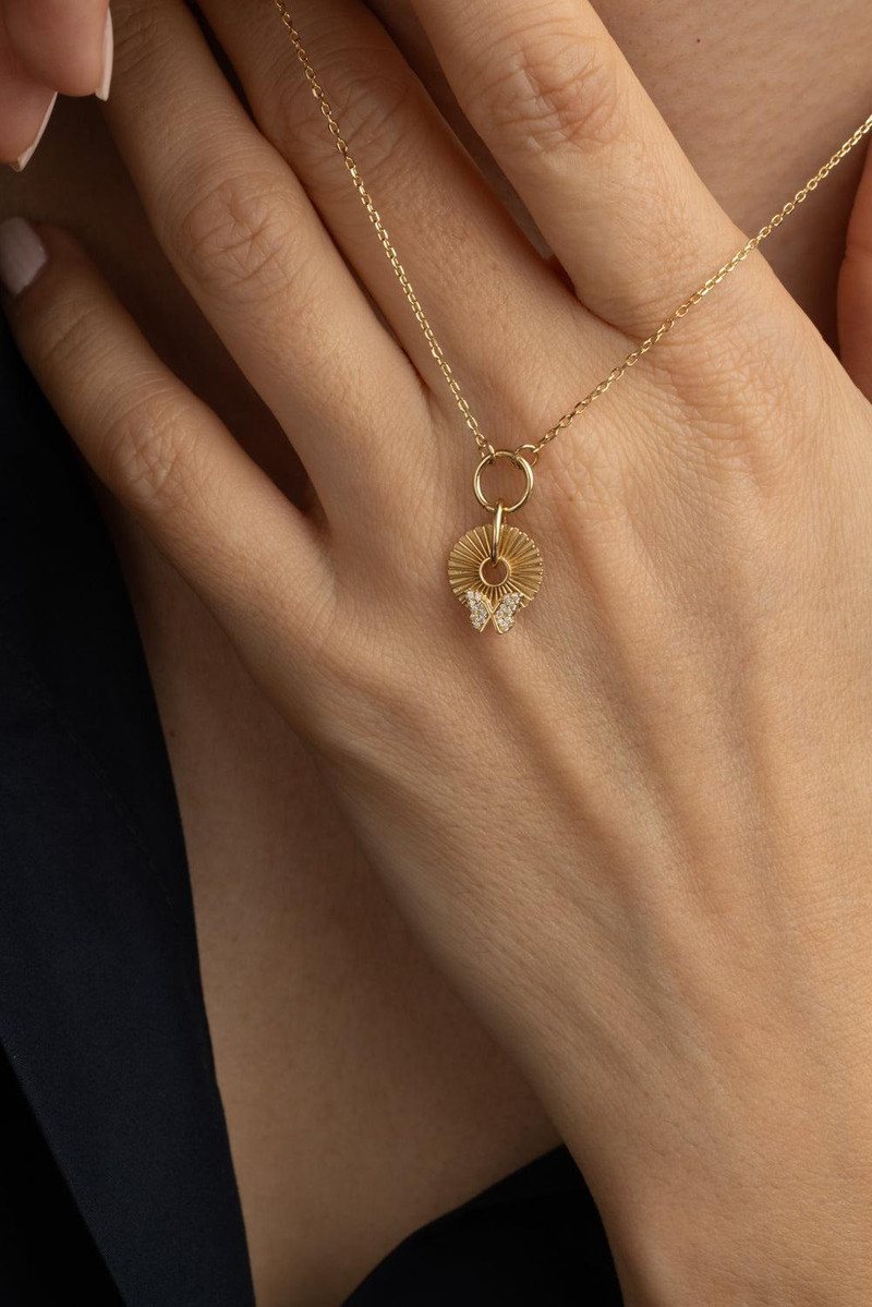 FOUNDRAE Butterfly - Reverie Symbol Disk Necklace outlook