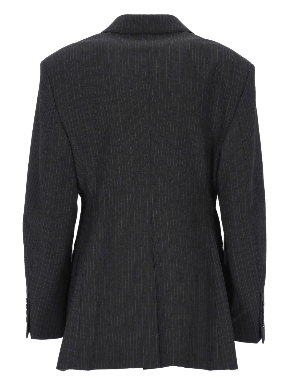 pinstripe buttoned jacket - 2