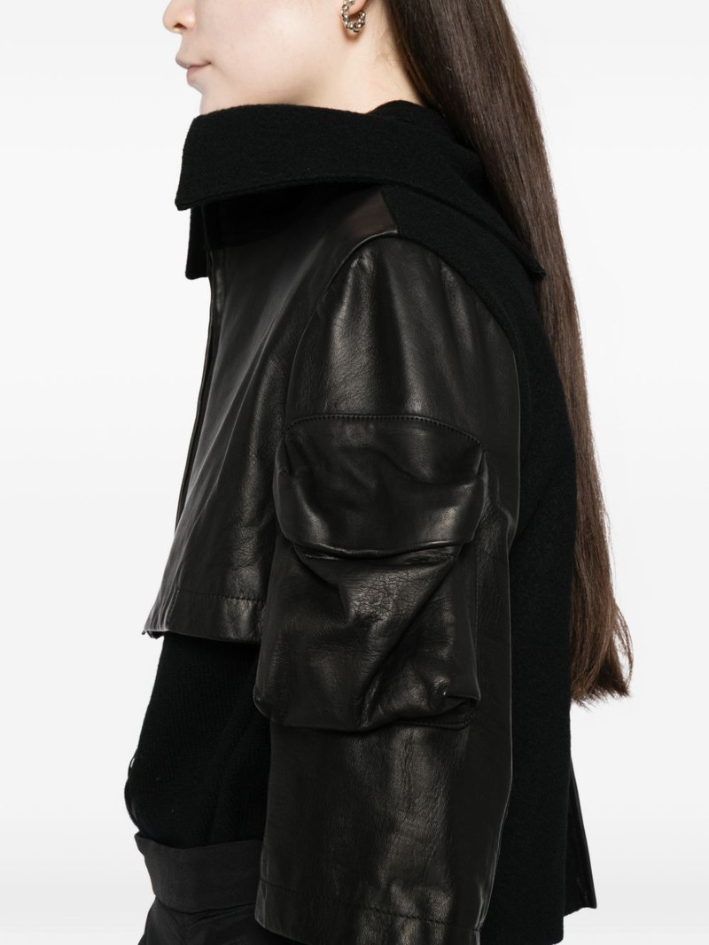 horse suede ribbed sleeves jacket 5