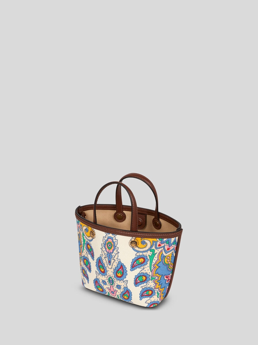 ETRO ESSENTIAL MINI PRINTED CANVAS BAG - 4