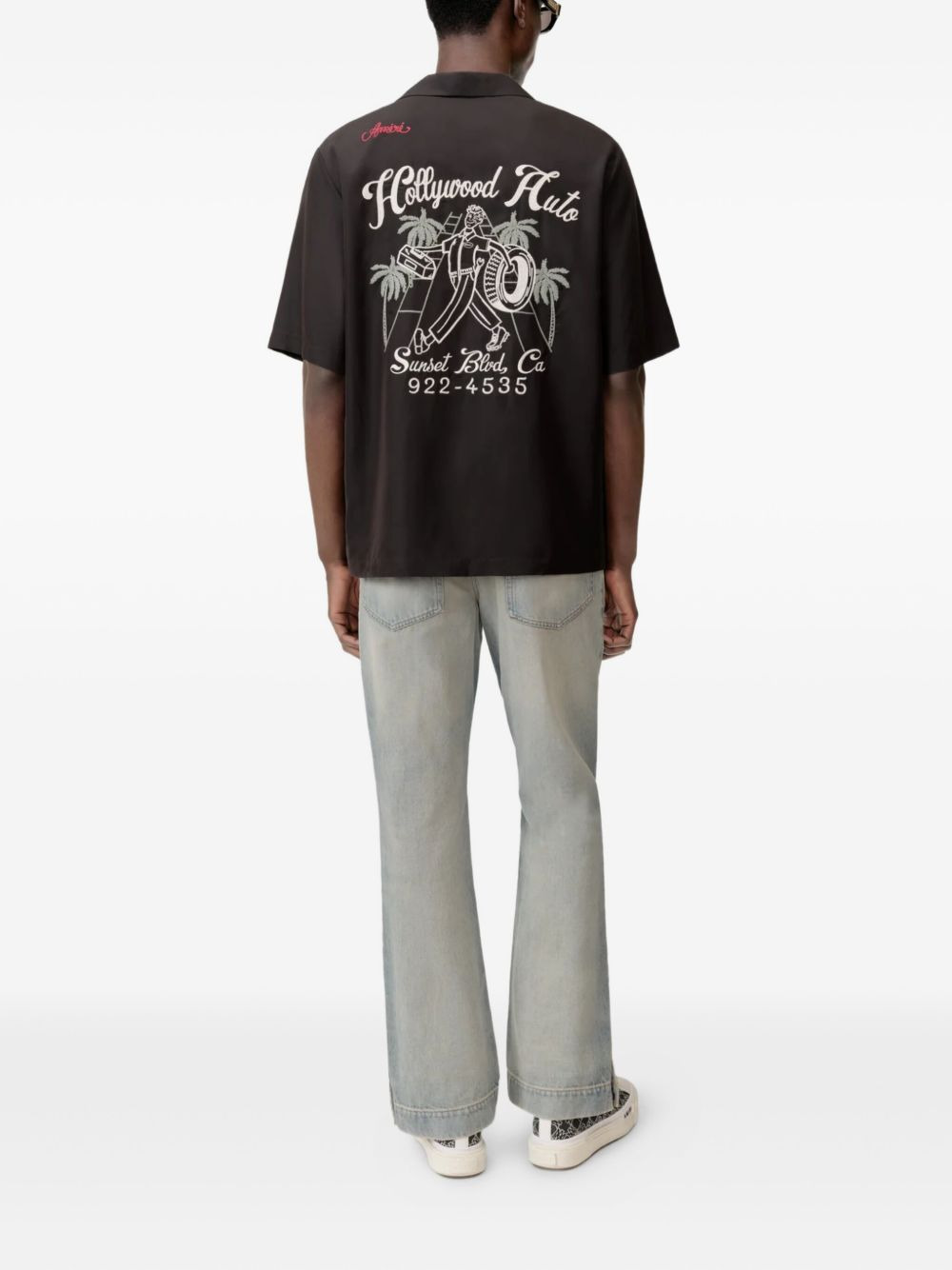 embroidered short-sleeve shirt - 3