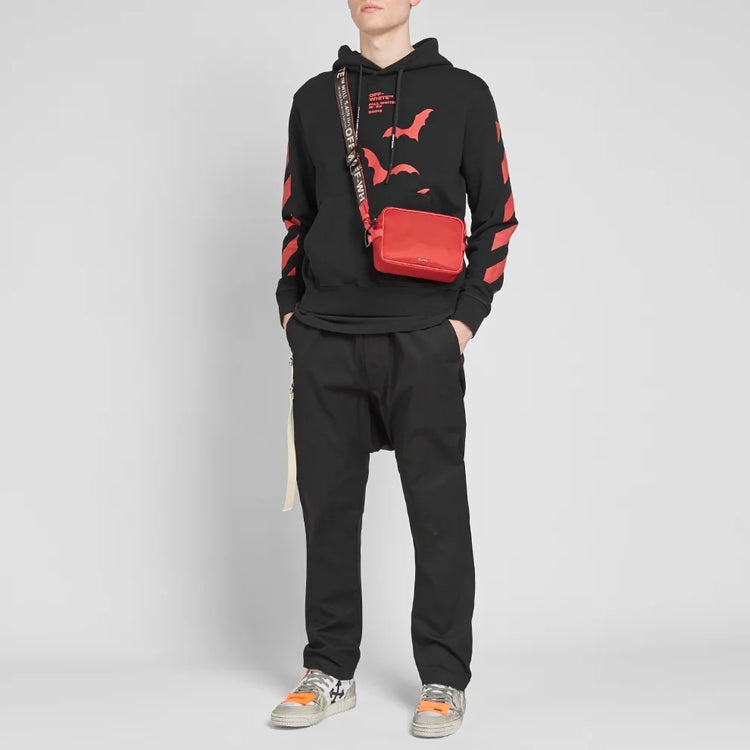 Off-White Printing Pullover Loose Fit Unisex Black OMBB034E19D250071020 - 4