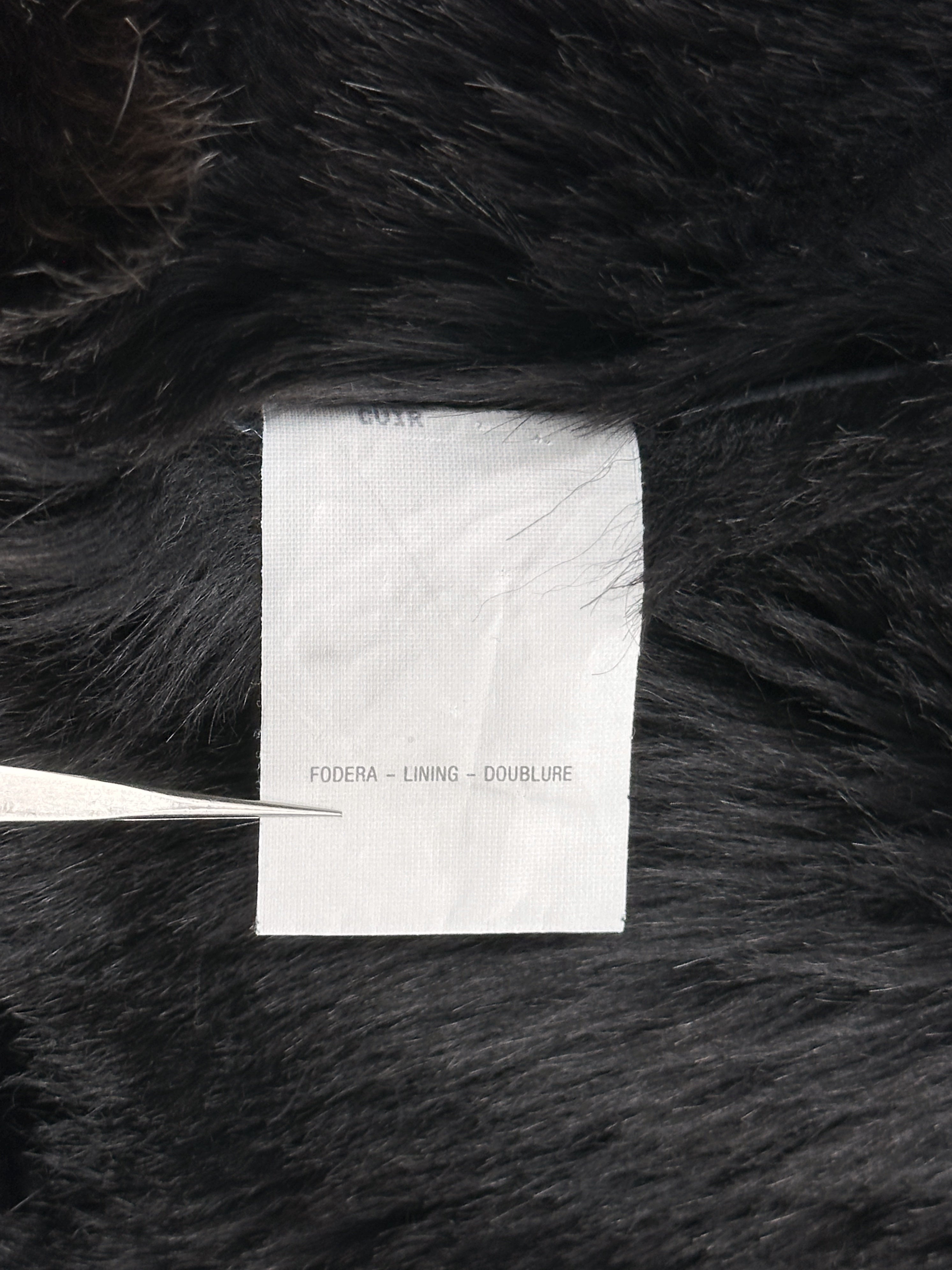 Gucci Fall 1996 Tom Ford Kate Moss Double-Breasted Long Shearling Coat 40 - 26