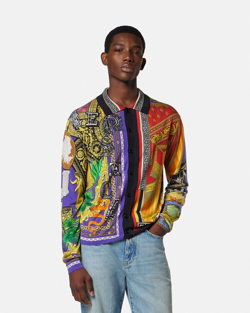 Printed Silk Knit Shirt 4