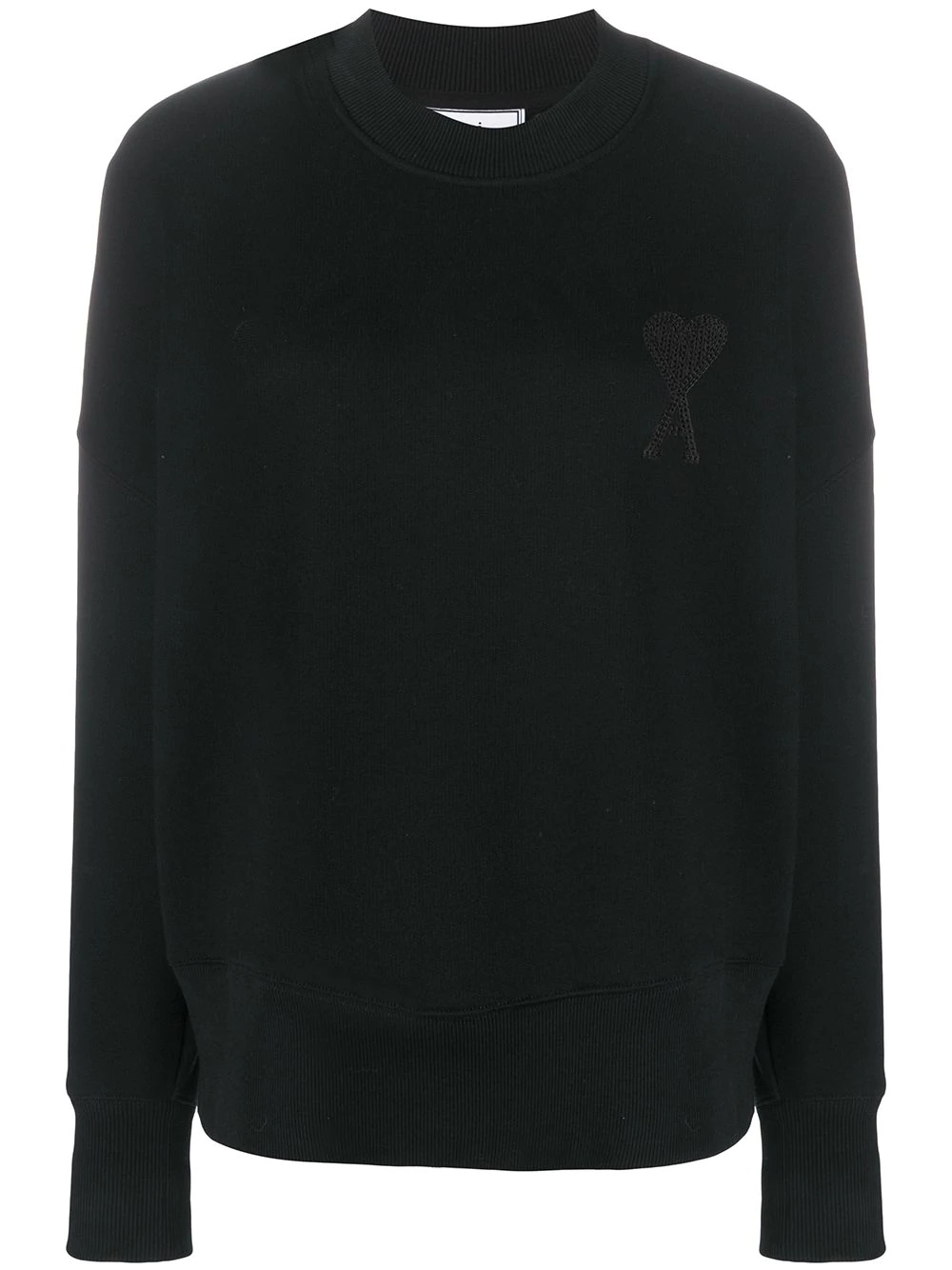 Ami de Coeur embroidery boxy sweatshirt - 1