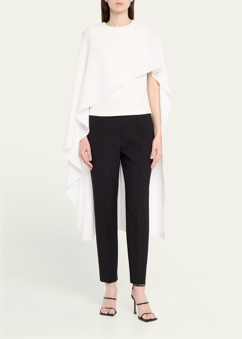 ROLAND MOURET Skinny Crepe Cropped Trousers outlook