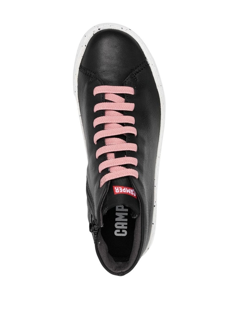 high-top leather sneakers 4