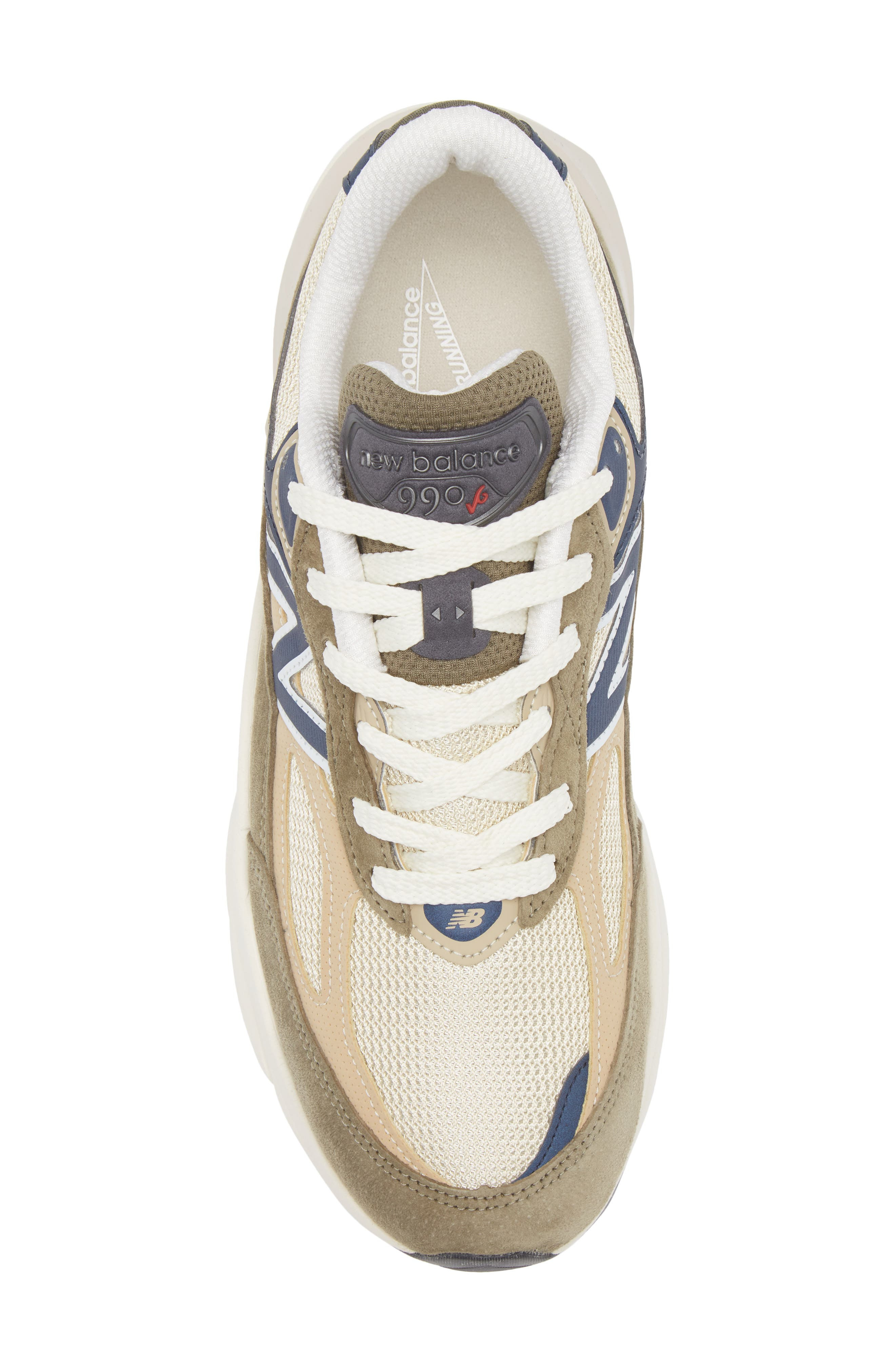 New Balance Made in USA 990 v6 Running Shoe in Dark Camo/Incense at Nordstrom - 5