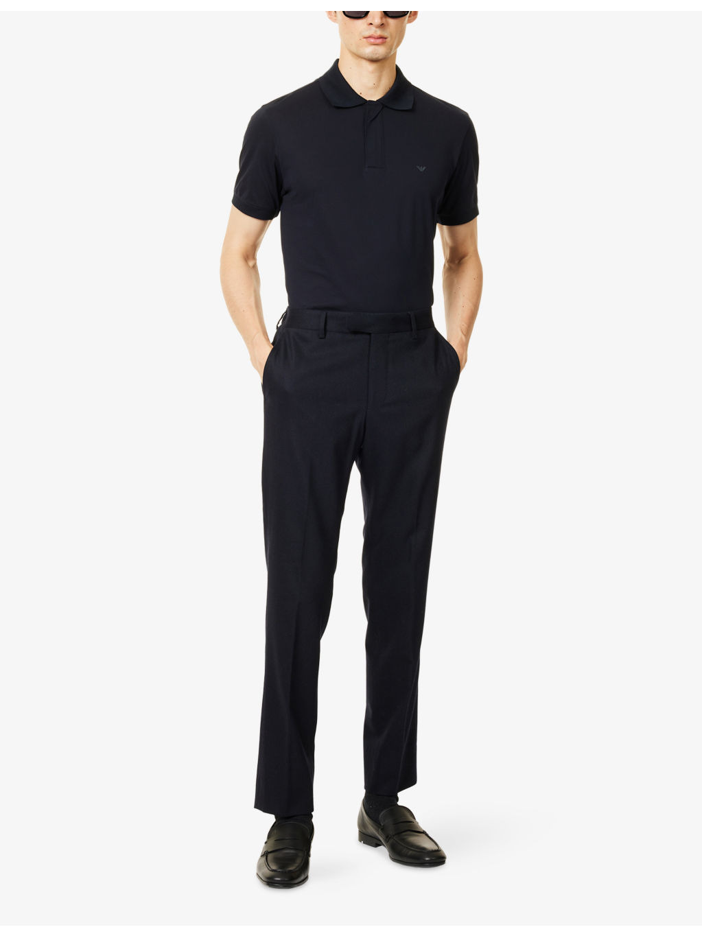 Eagle-Logo Regular-Fit Cotton Polo Shirt - 2