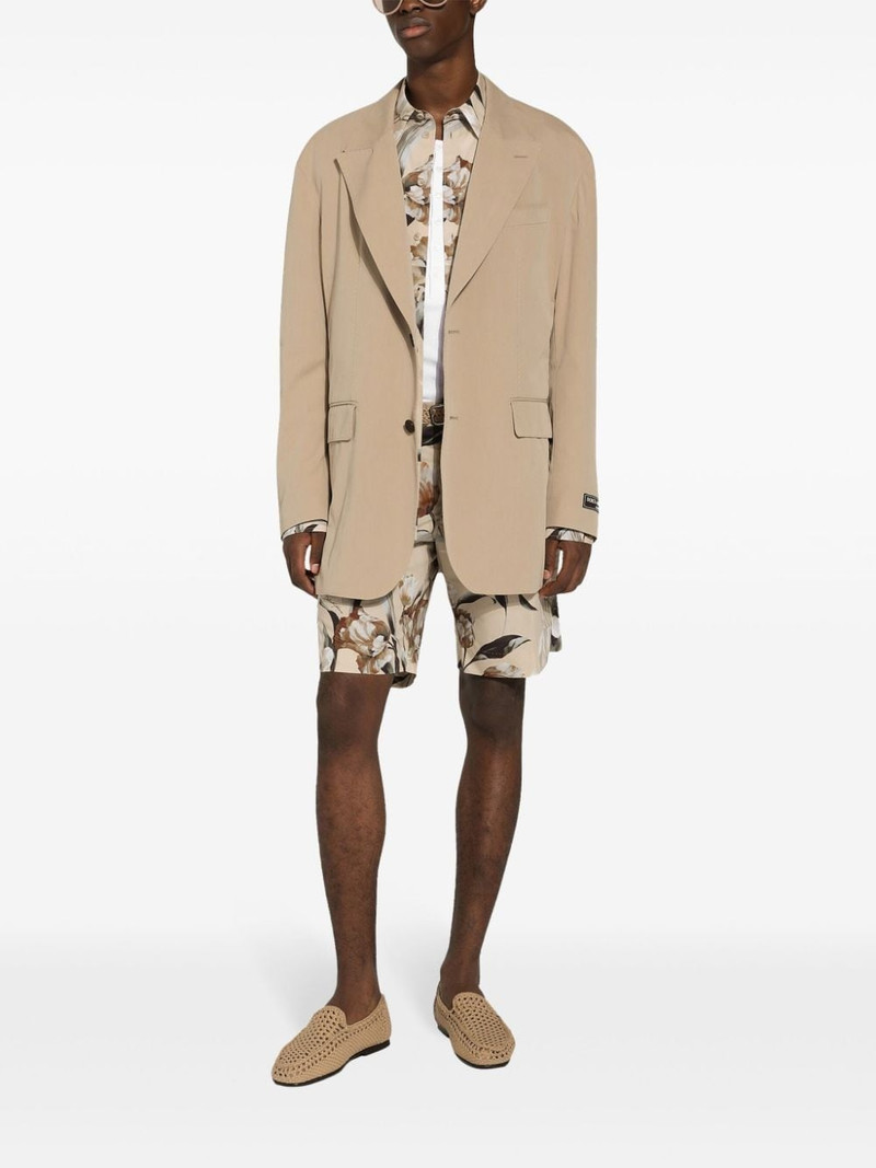 Dolce & Gabbana floral-print silk Bermuda shorts outlook