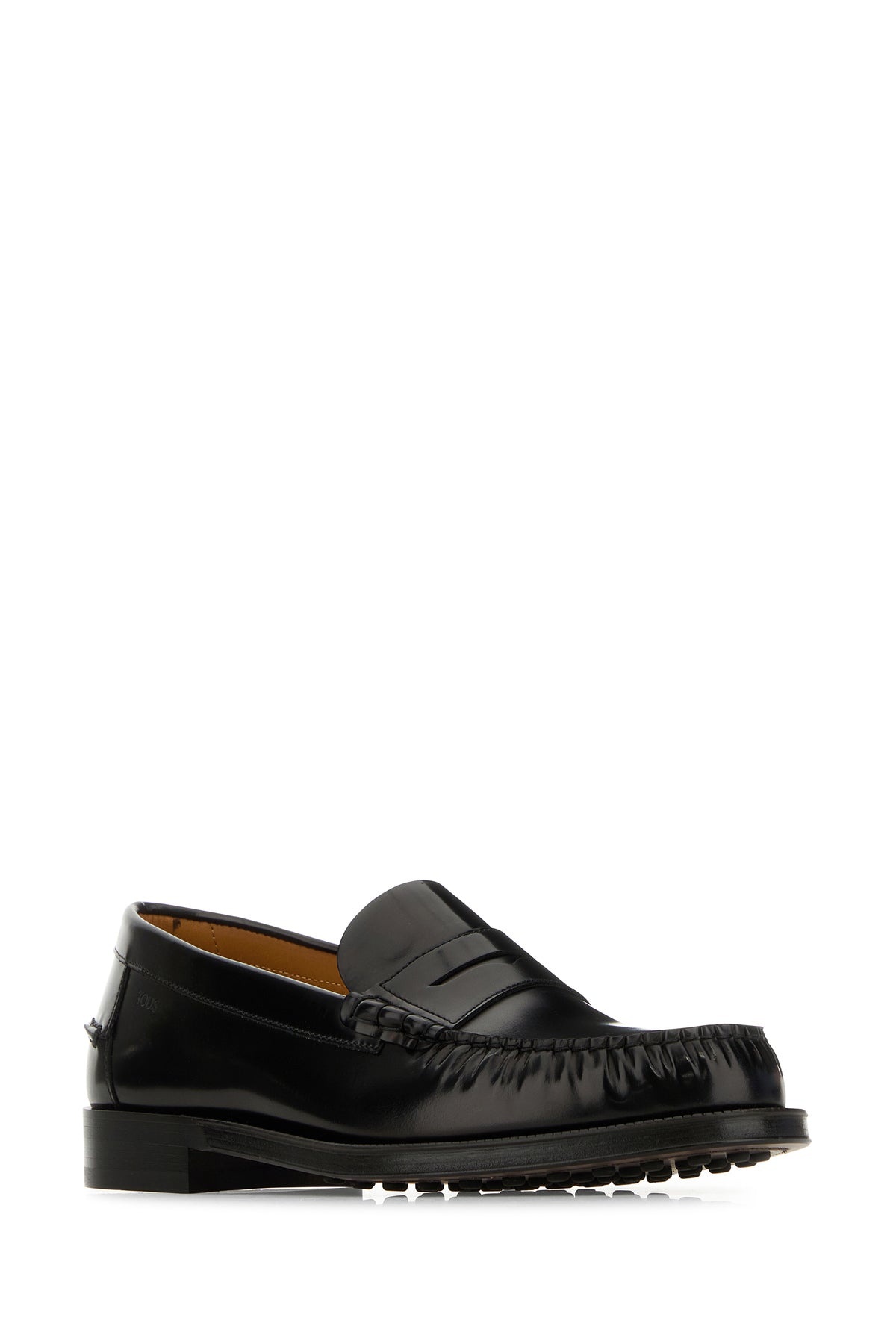 Black leather loafers - 2