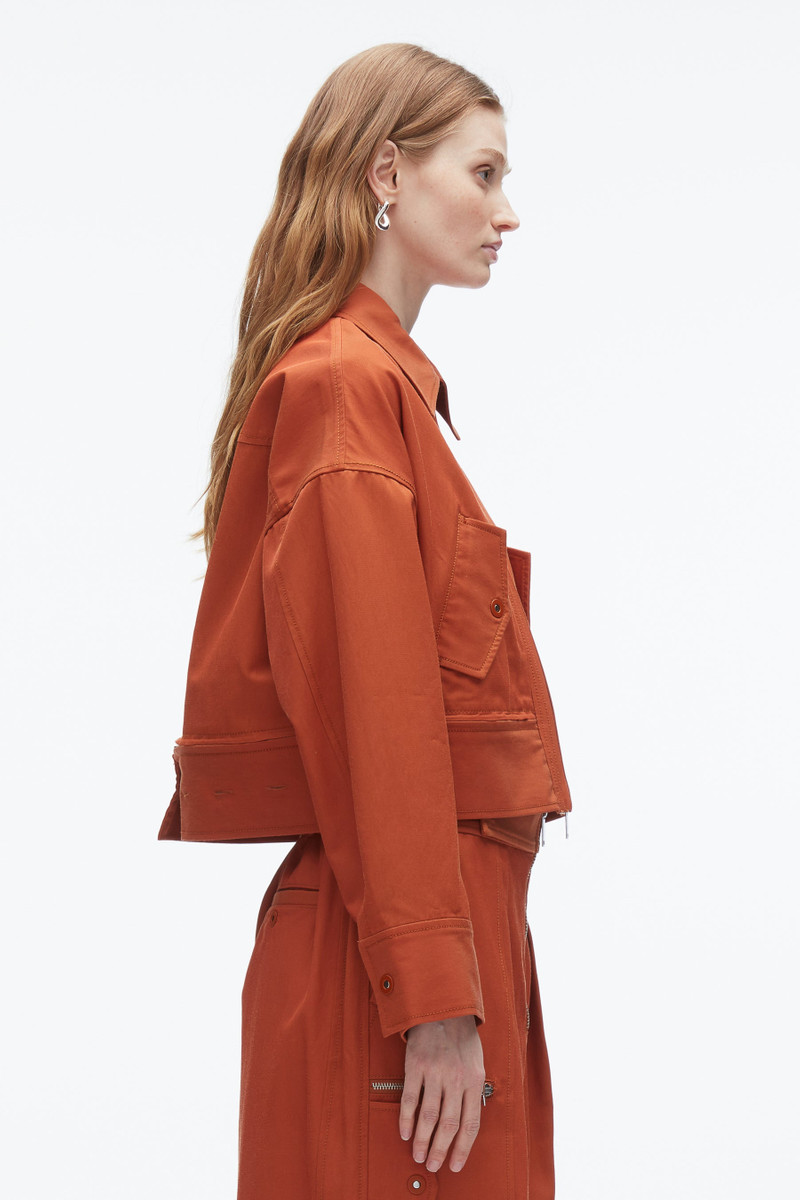 Double Zip Cropped Utility Jacket 4