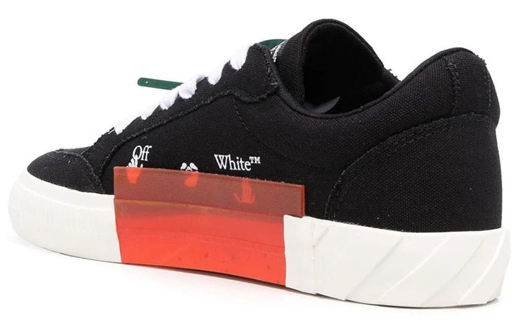 (WMNS) Off-White Vulc Low Canvas Sneaker 'Black White Orange' OWIA272C99FAB0021001 - 3