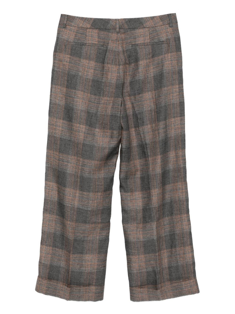 Valentino checked trousers outlook