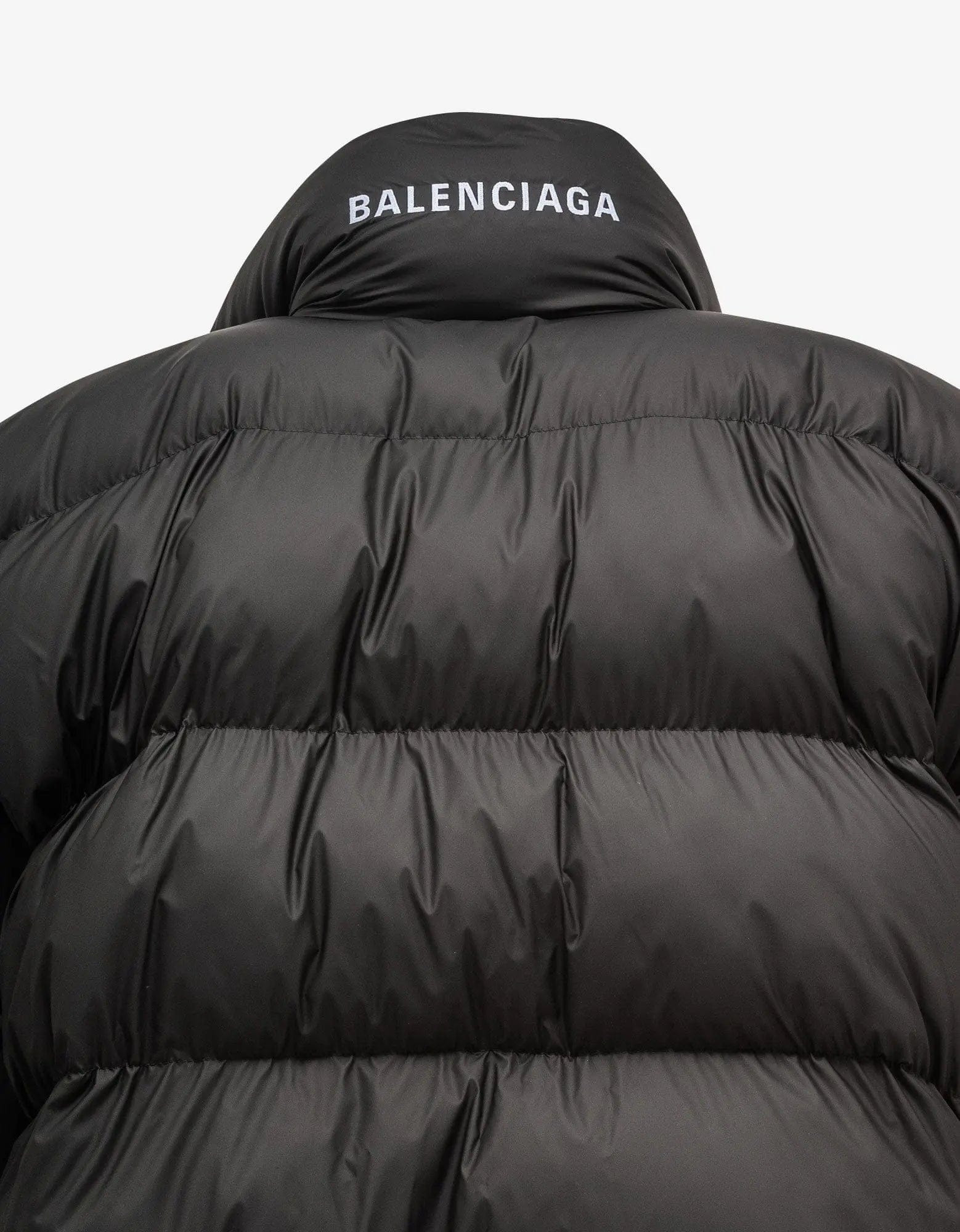 Balenciaga Black Wrap Puffer Jacket - AW23 - 4