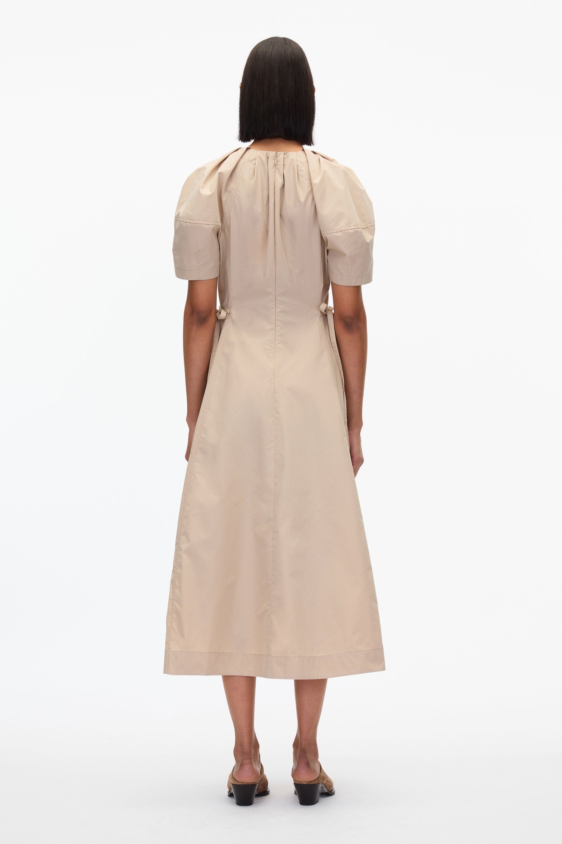 Bloom Sleeve V-Neck Dress - 4
