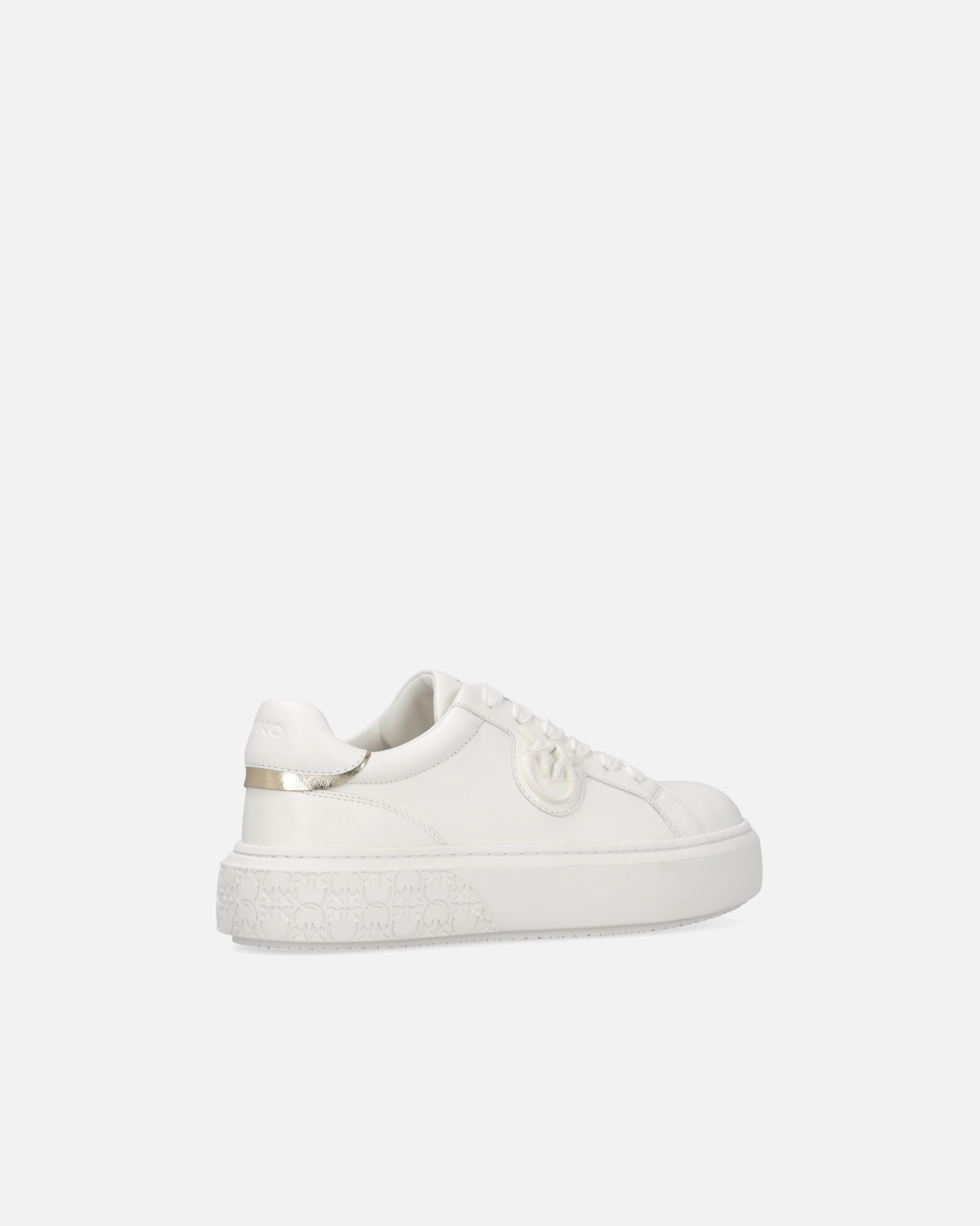 LEATHER TENNIS SHOES WITH PLATFORM SOLE - 3