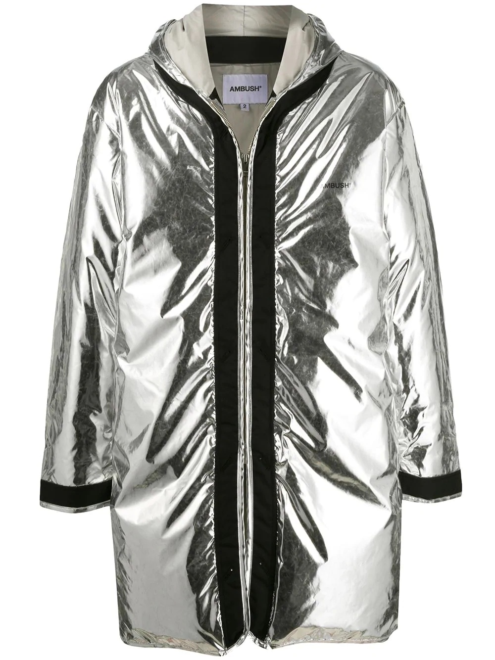 metallic down jacket - 1