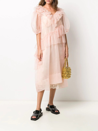 Simone Rocha ruffle-detail midi dress outlook