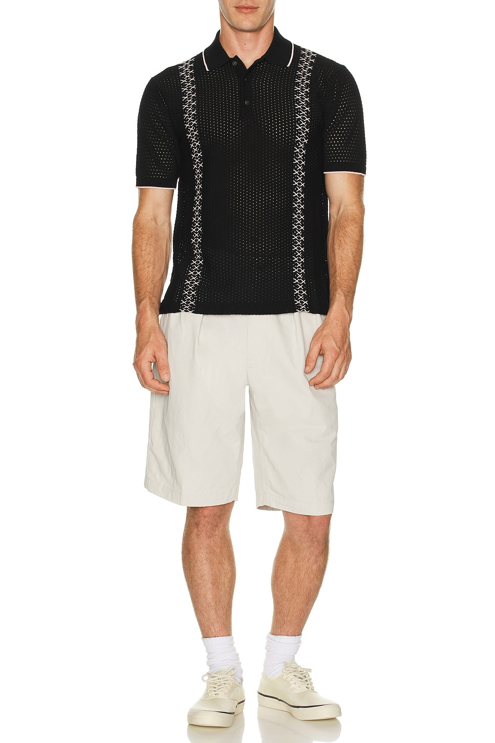 Knit Polo Mesh Stripe - 4