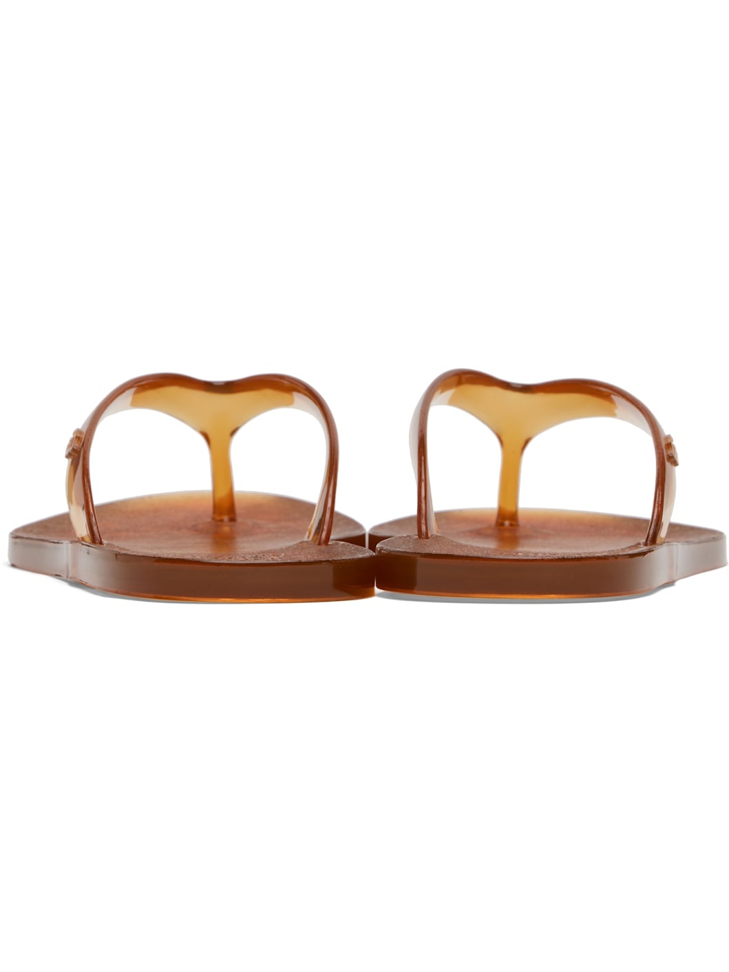 Brown Jelly Flip-Flops - 2
