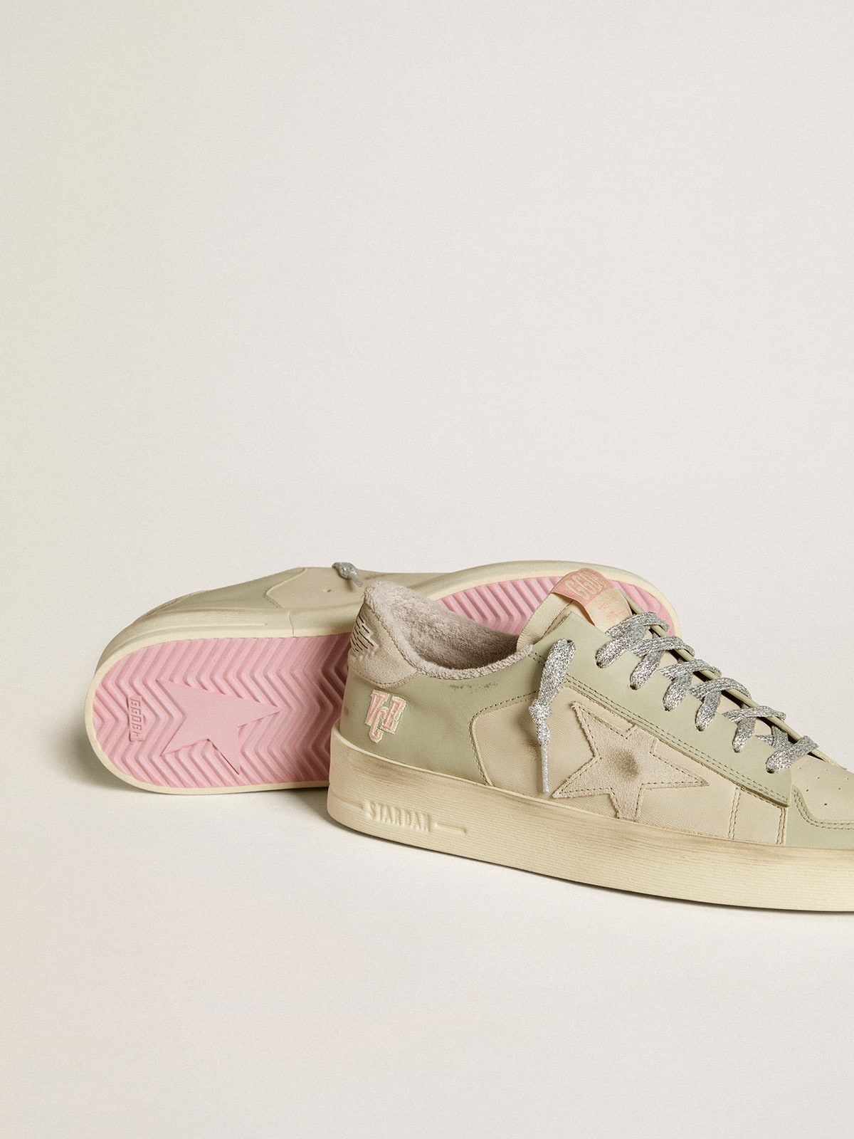 Stardan in nappa and leather with suede star and heel tab - 3