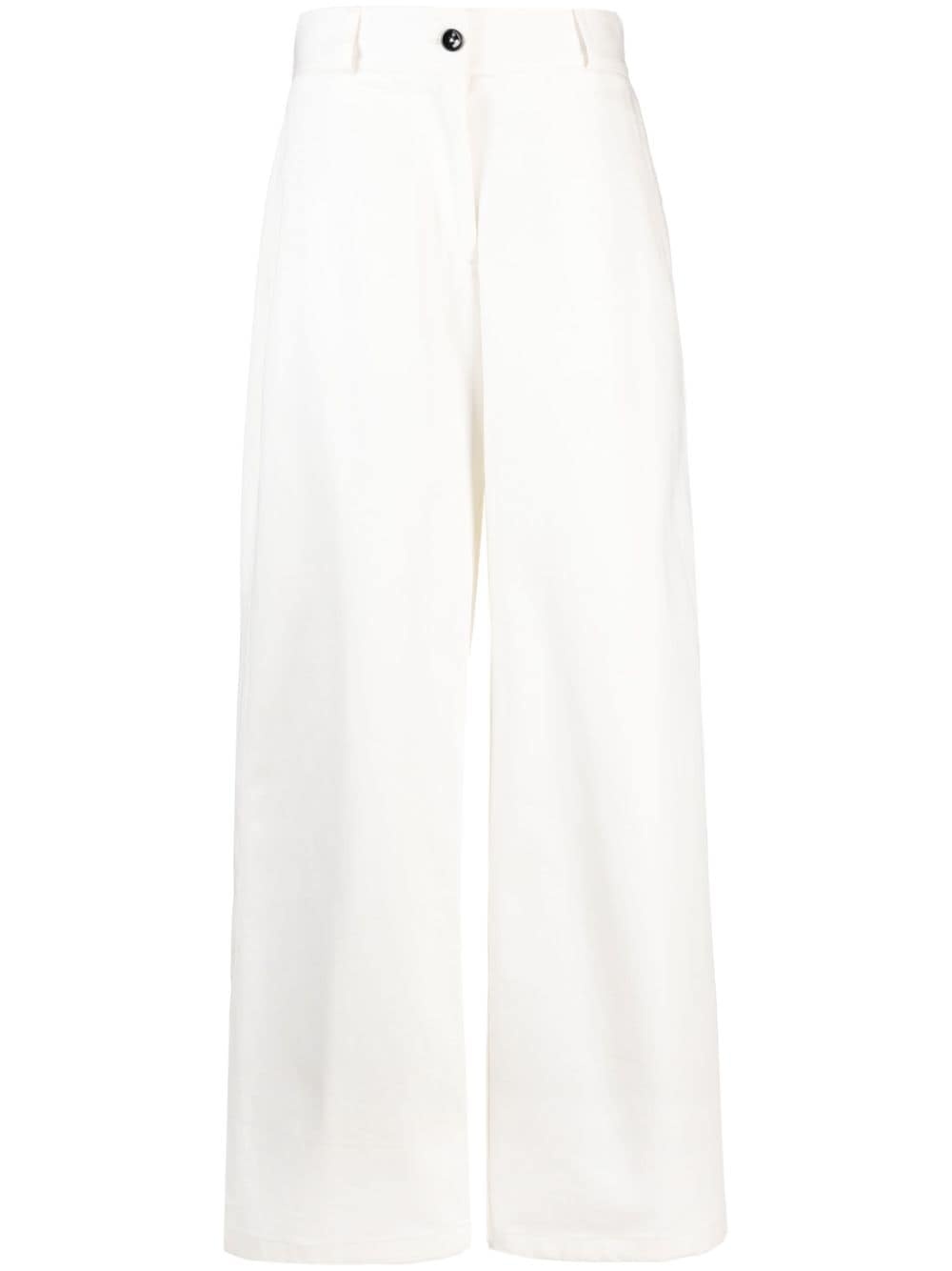 high-waist wide-leg trousers - 1