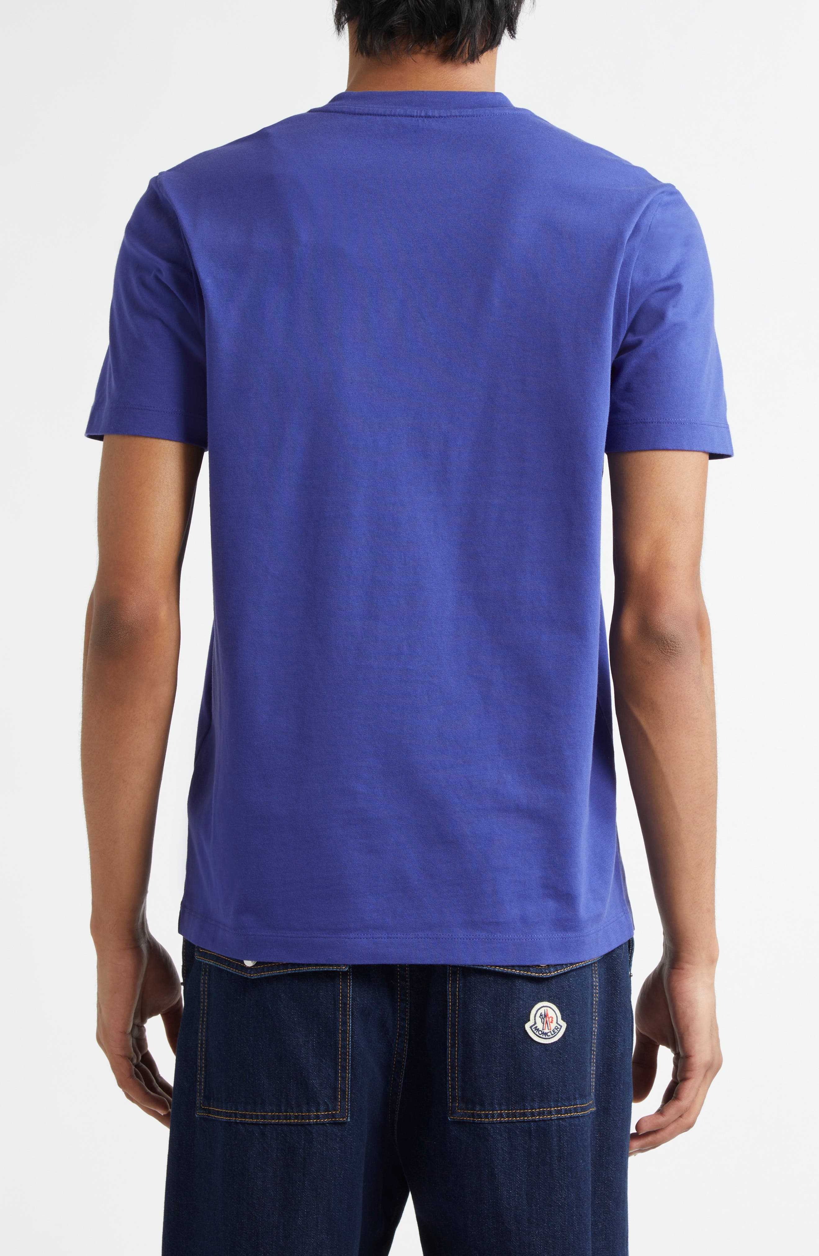 Moncler Logo Patch Graphic T-Shirt in Blackberry Jam at Nordstrom - 2
