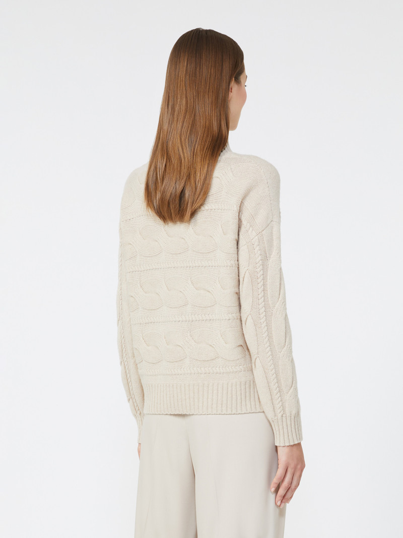 VODKA Wool and cashmere cable-knit sweater 4