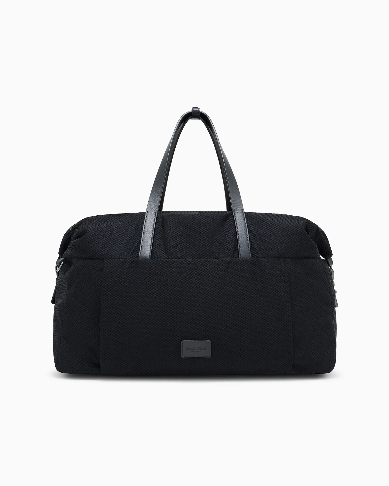 HOLDALL WEEKENDER IN MESH AND LEATHER - 1