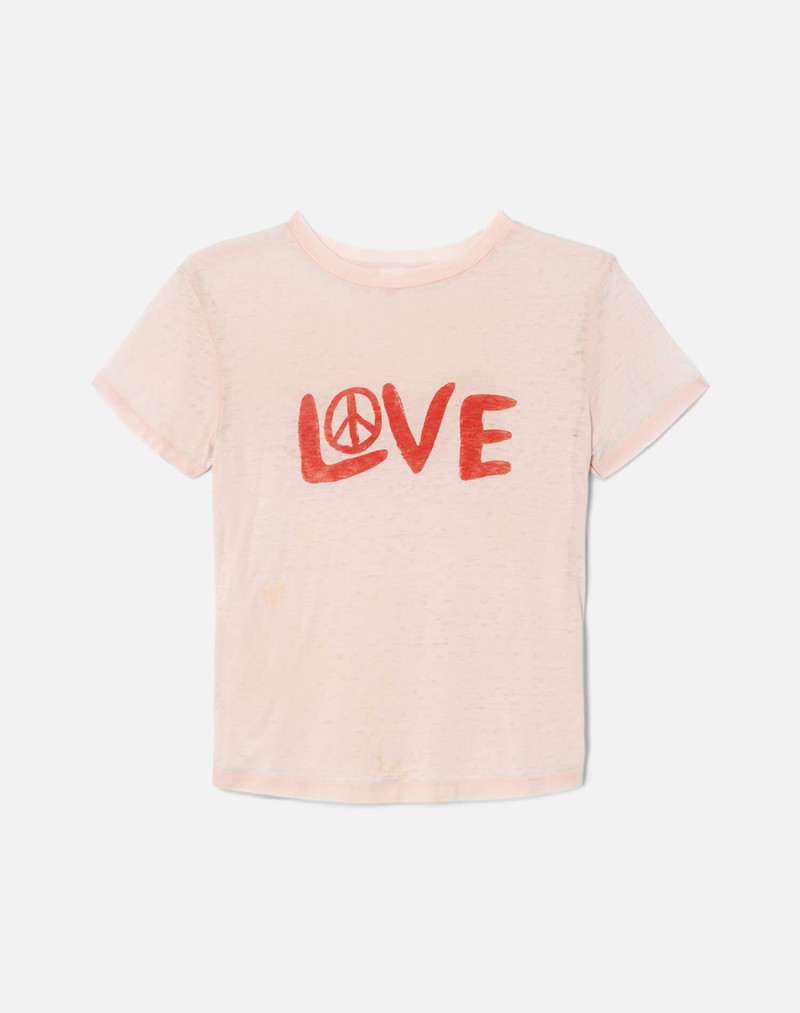 Classic Tee Love And Peace - Pink Salt 1