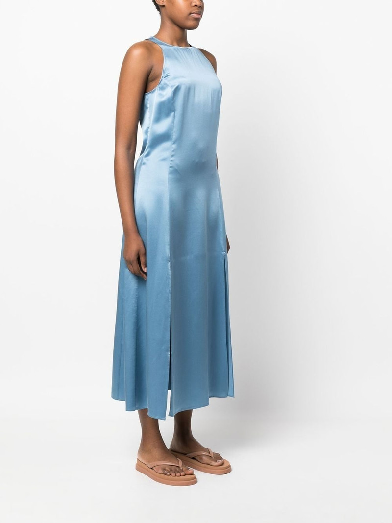 satin-finish silk midi dress 3
