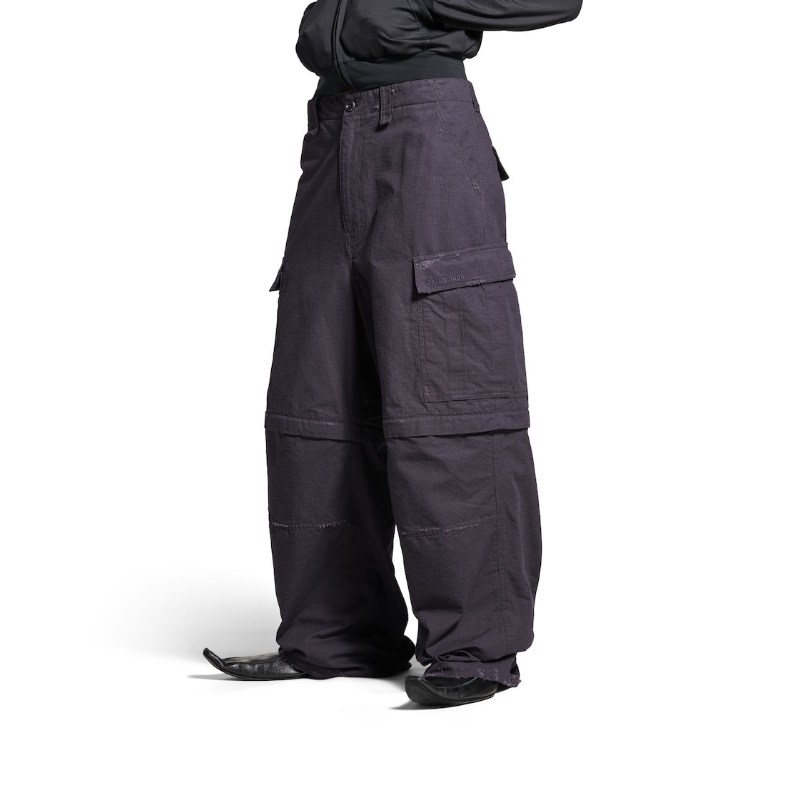Men's Large Cargo Pants in Dark Blue - 5