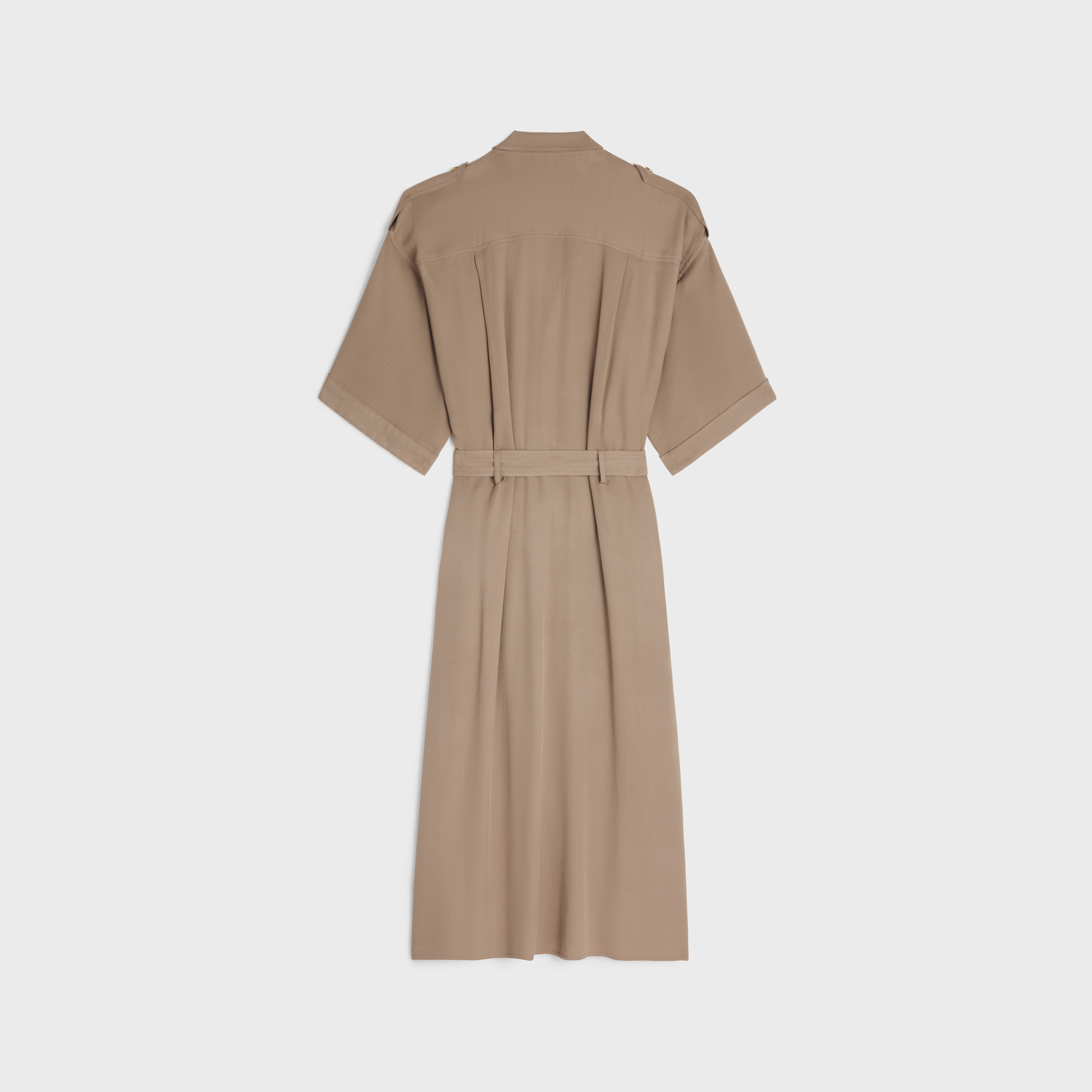 CELINE safari dress in lightweight viscose | REVERSIBLE