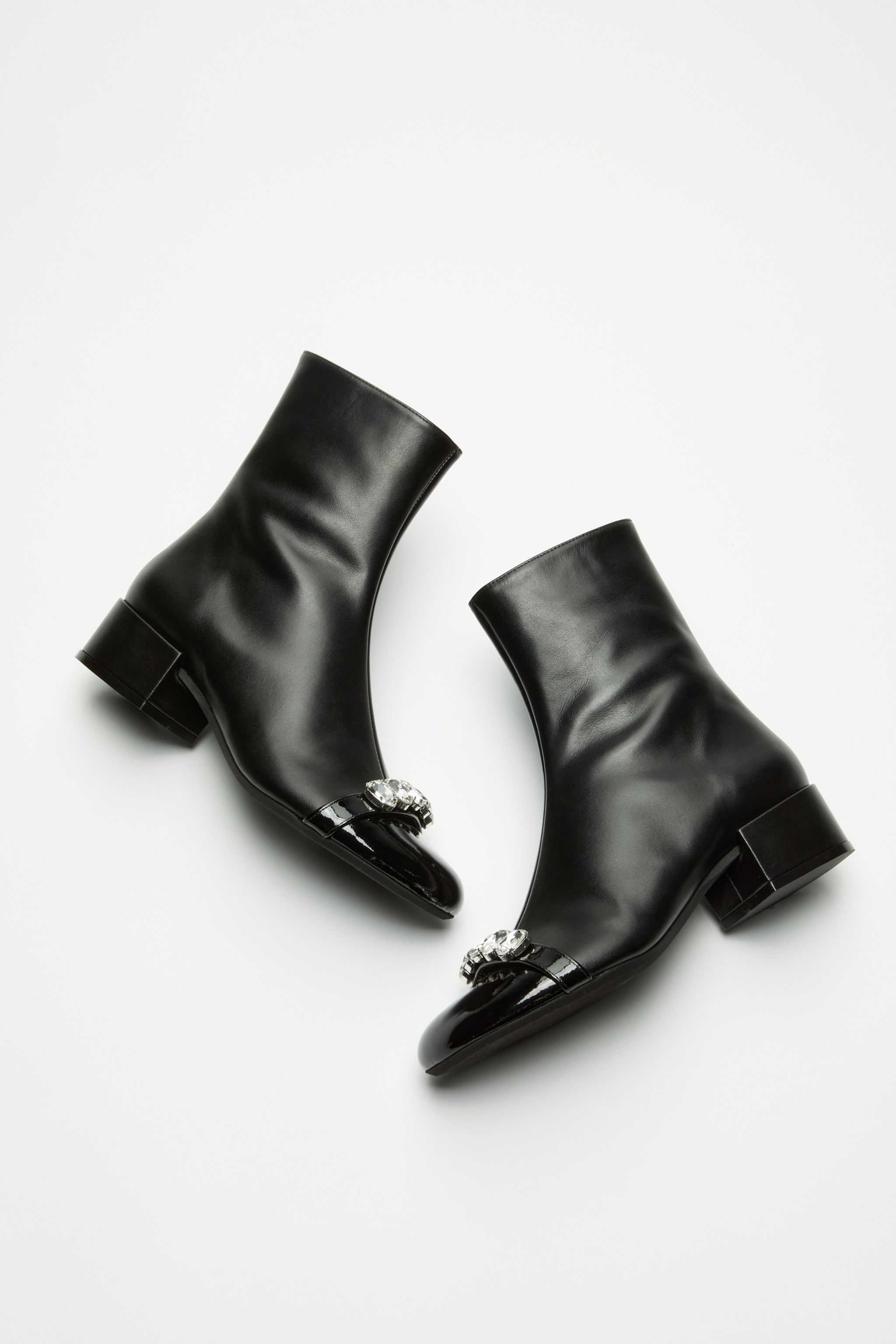 CRYSTAL-EMBELLISHED ANKLE BOOTS - 5