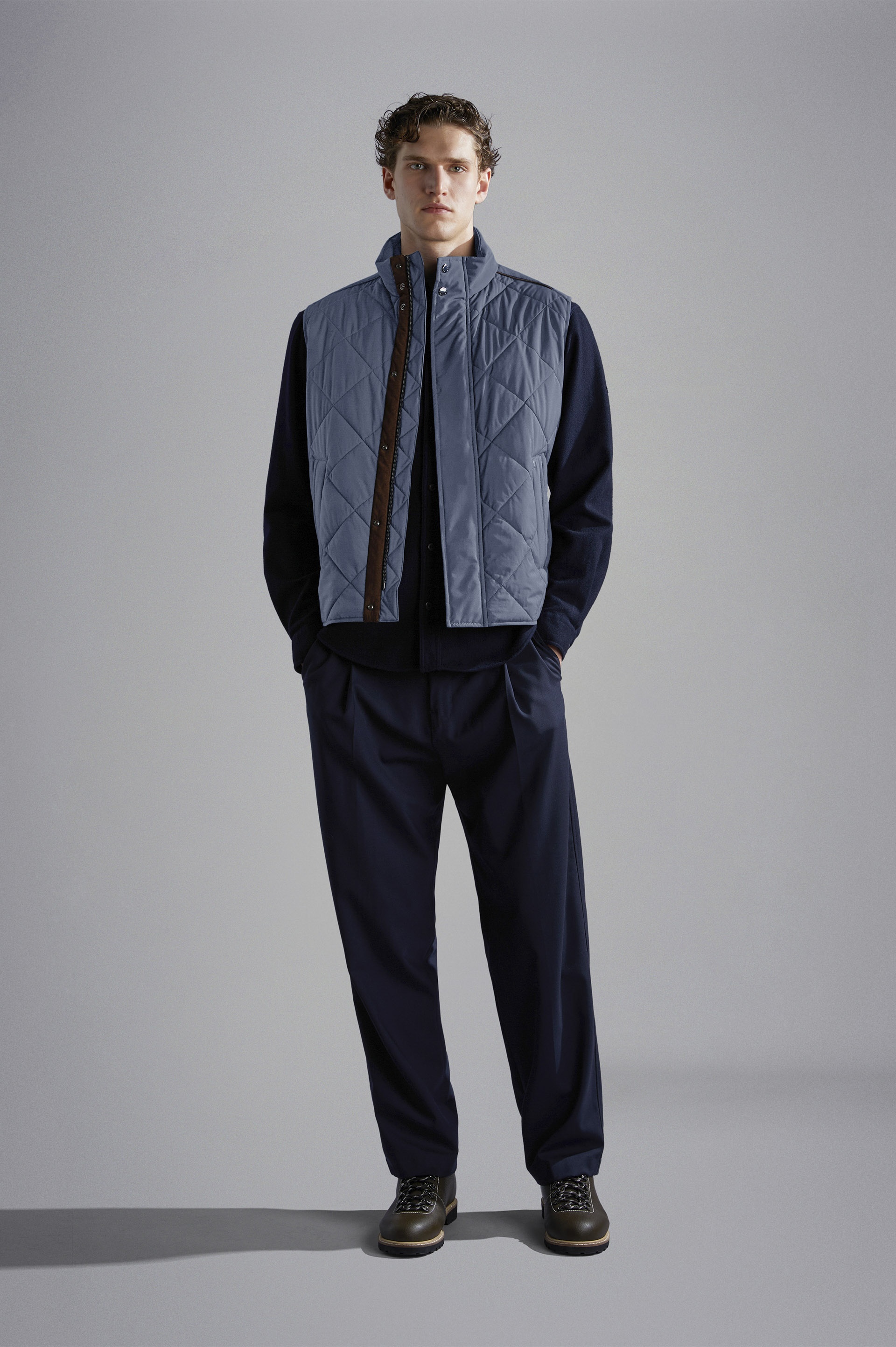 QUILTED VEST WITH ALCANTARA® DETAILS - 2