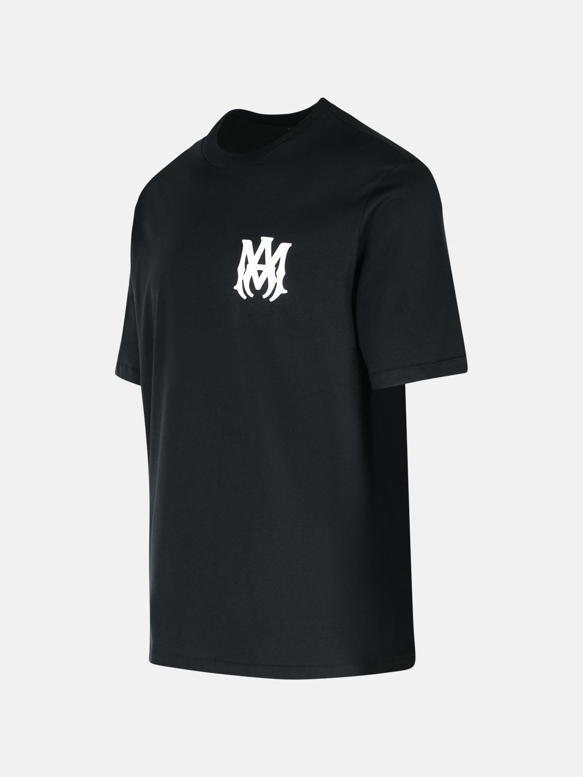 BLACK COTTON T-SHIRT - 2