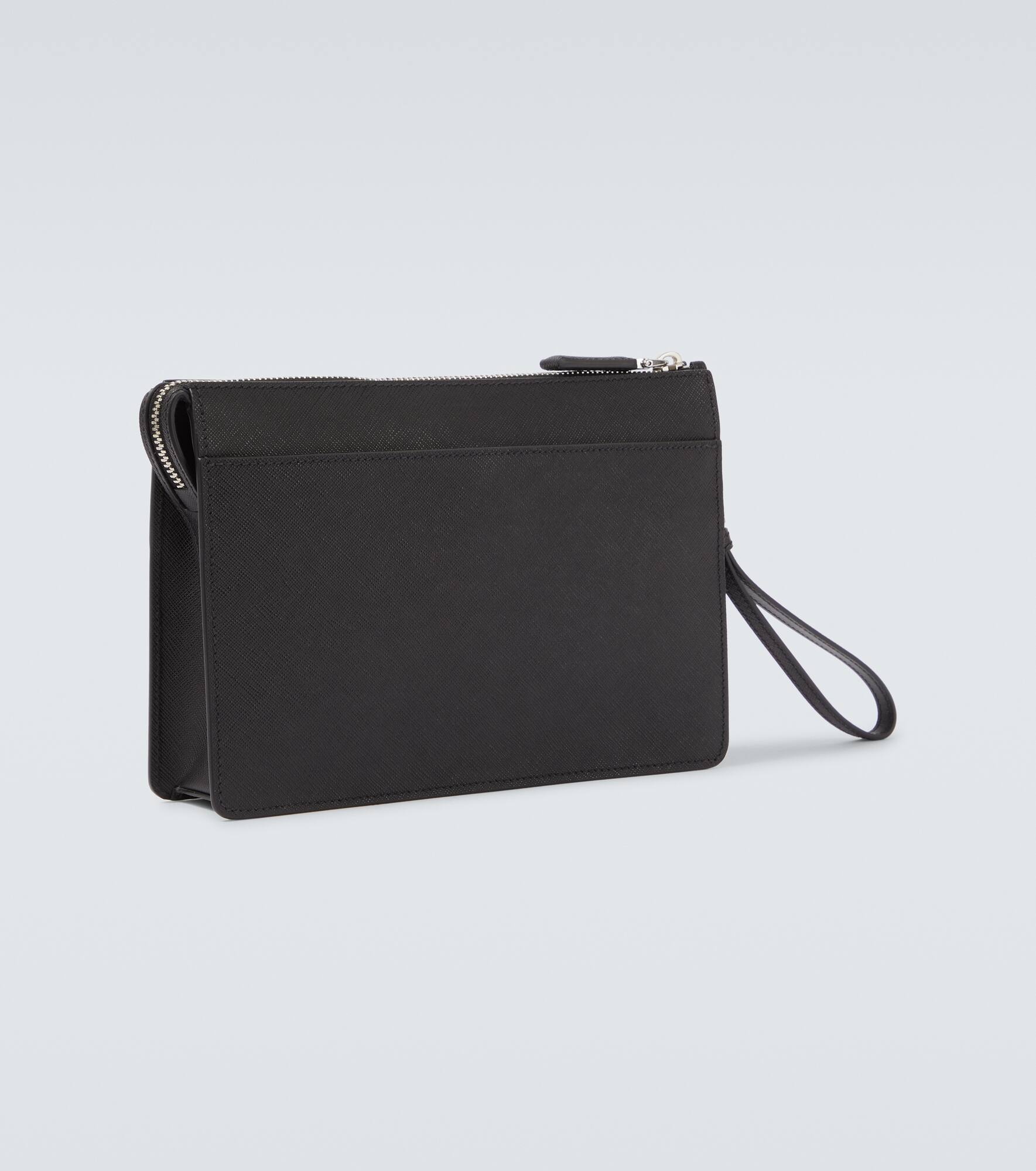 Saffiano leather pouch - 5