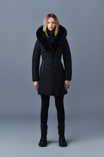MACKAGE KAY Down coat with blue fox fur Signature Mackage Collar outlook
