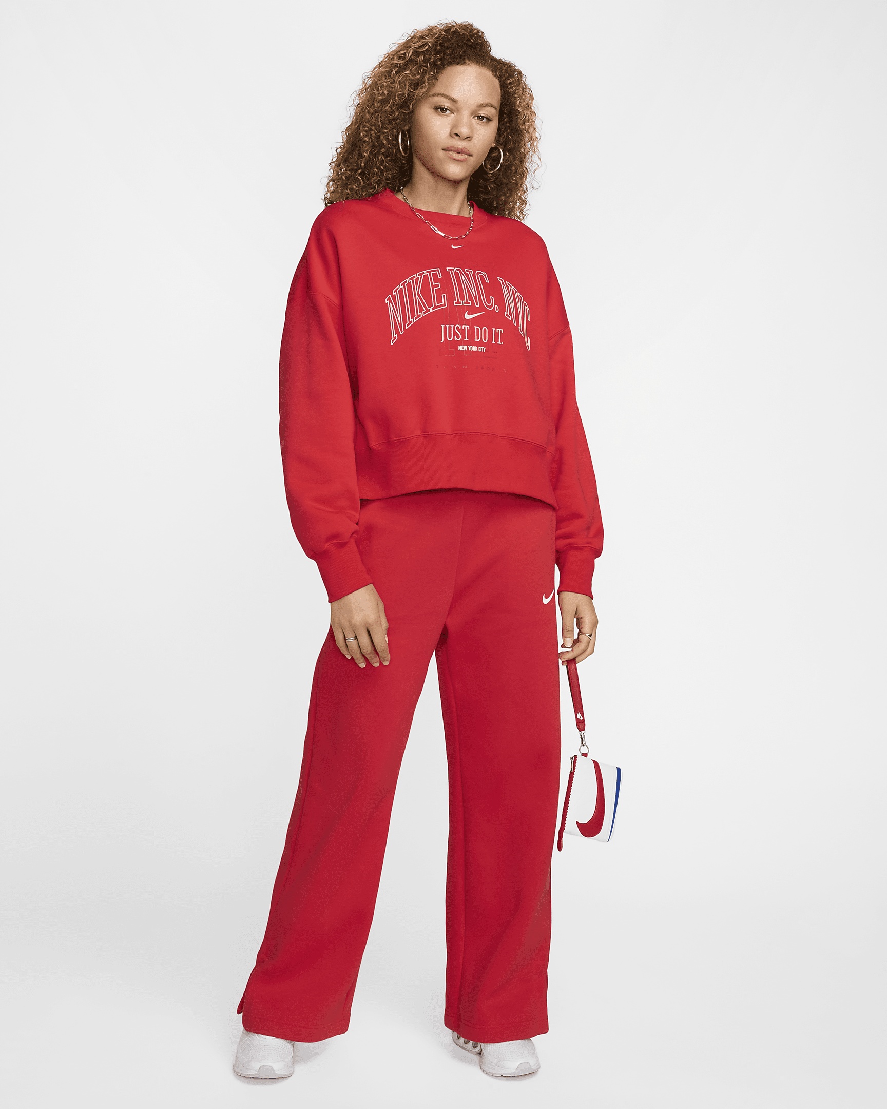 Nike Sportswear Phoenix Fleece Women's Over-Oversized Crew-Neck Graphic Sweatshirt - 6