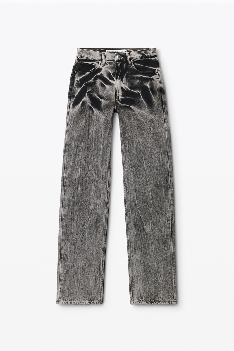 blade logo-embroidered ez mid-rise wide-leg jeans - 1