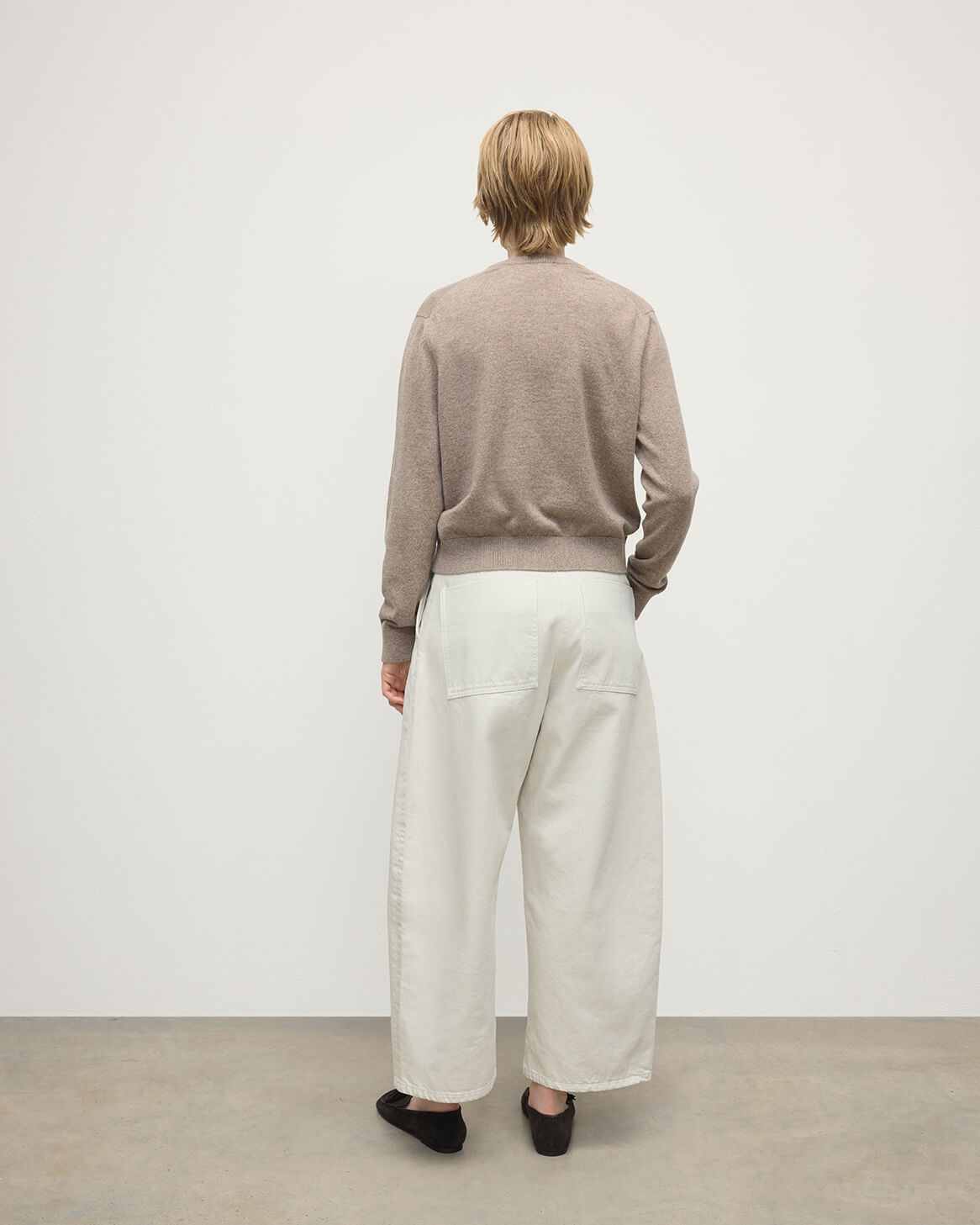 Classic Cashmere Brown Cardigan - 4