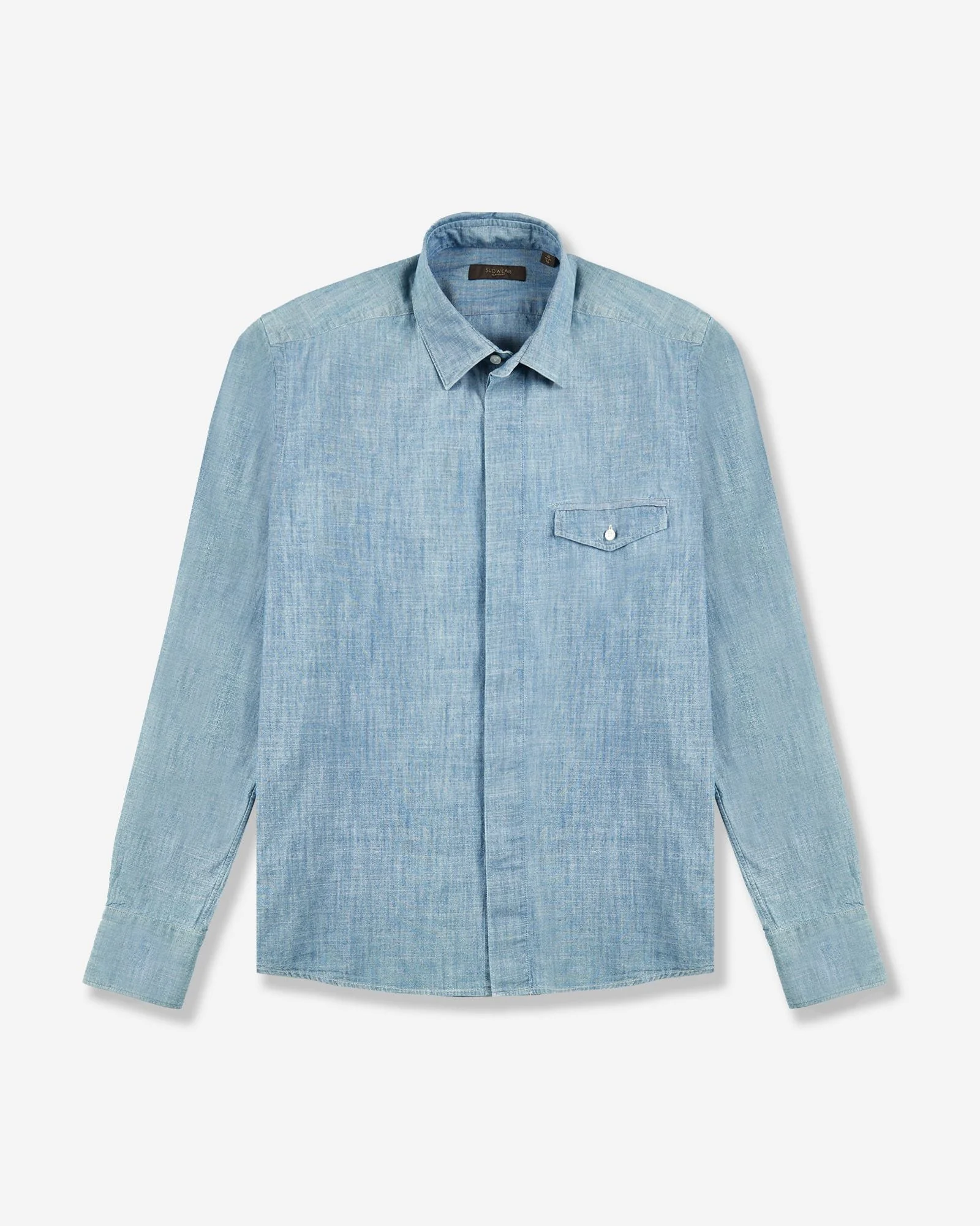 Casual fit chambray shirt - 1