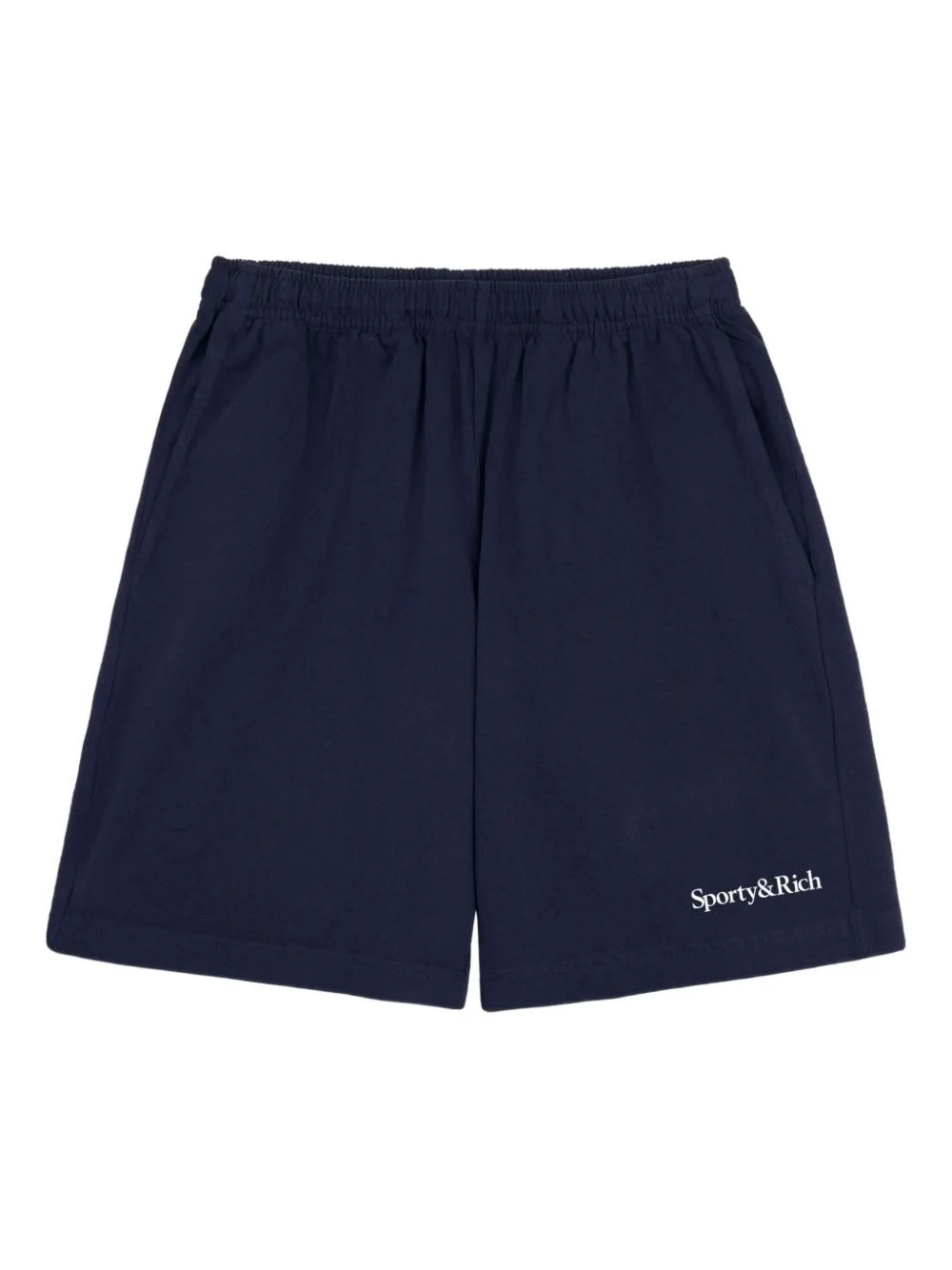 elastic-waistband logo shorts - 1