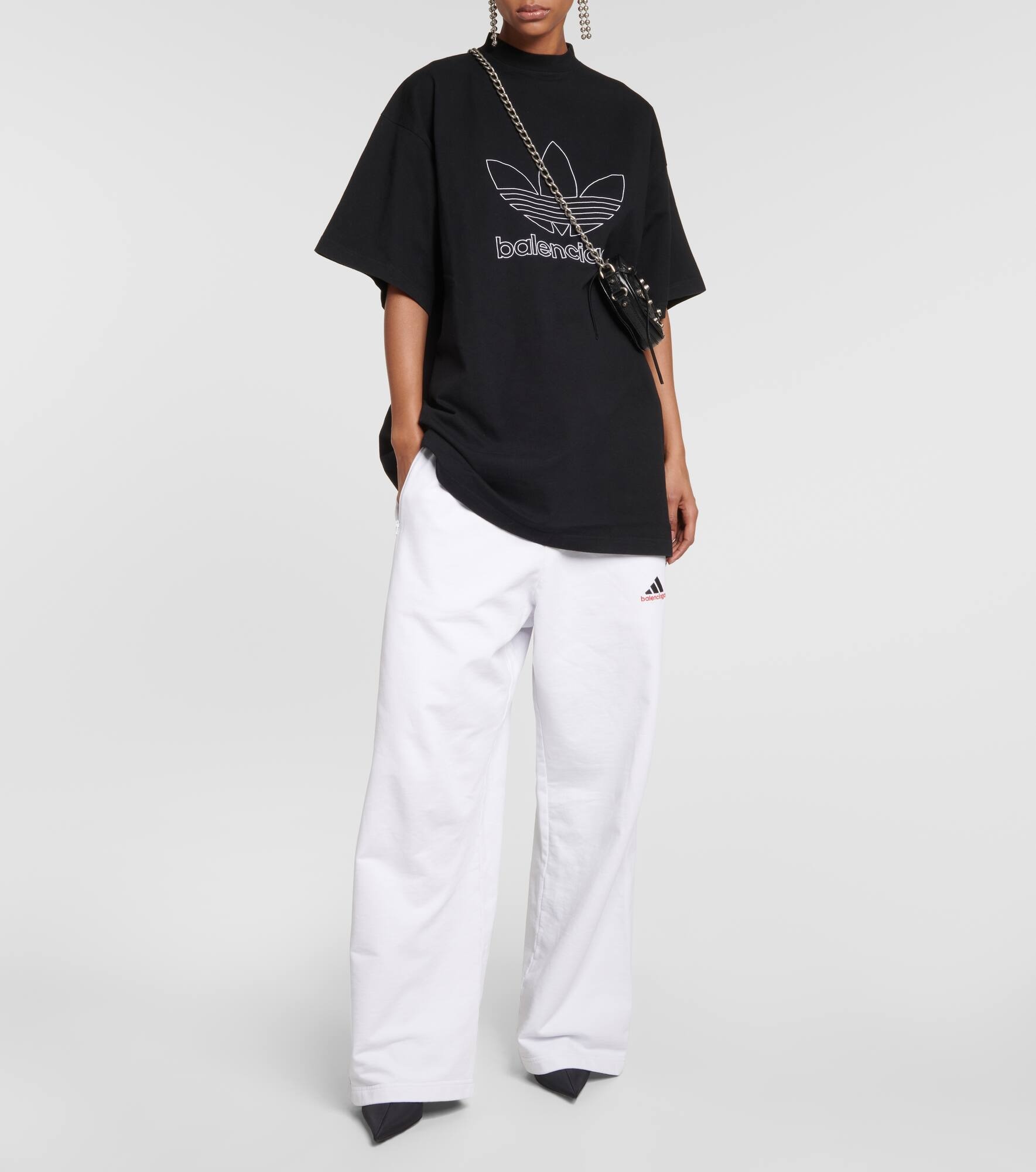 BALENCIAGA x Adidas logo cotton T-shirt mytheresa REVERSIBLE