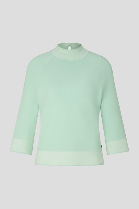 Magda sweater in Mint green/Off-white - 1