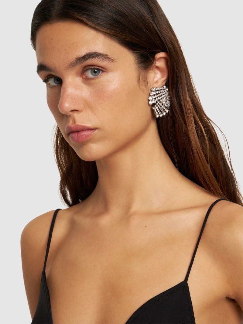 Crystal stud earrings - 2