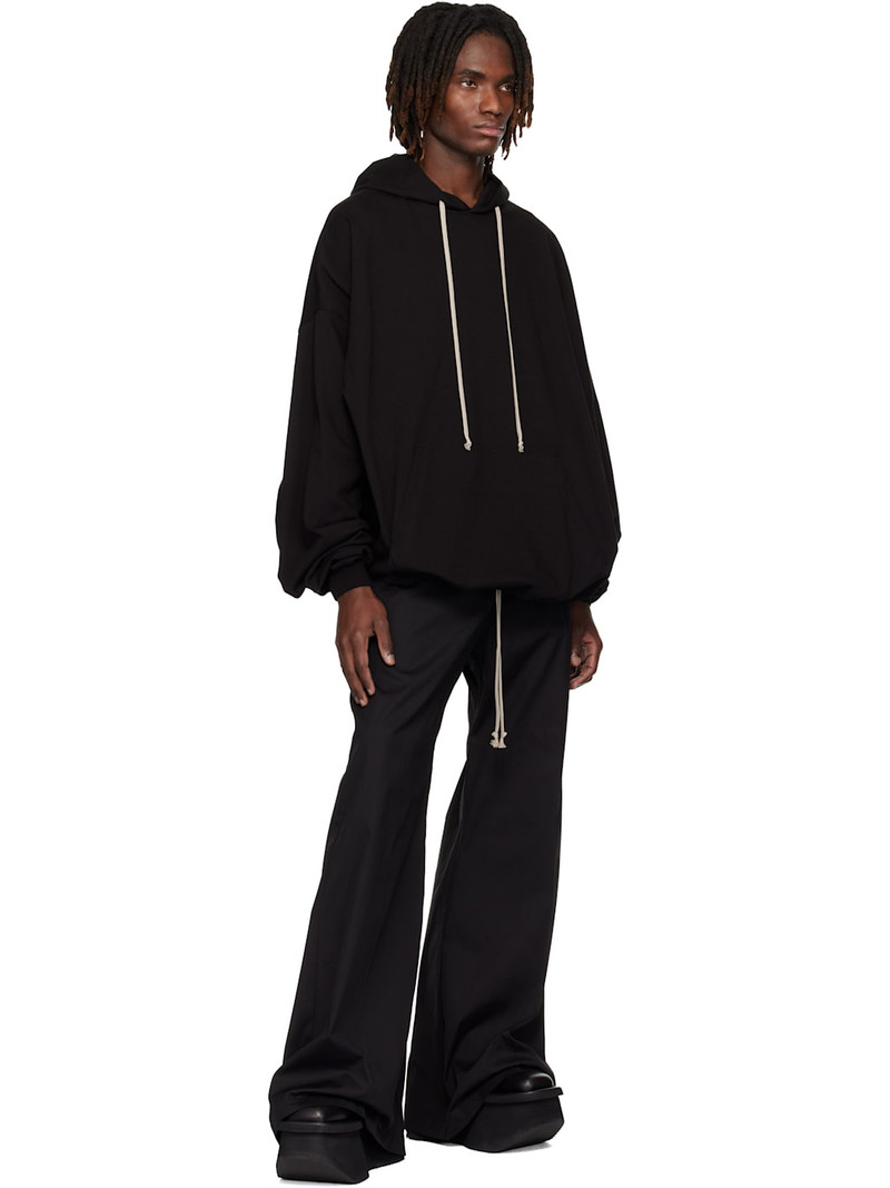Rick Owens Black Temple Hun Hoodie outlook