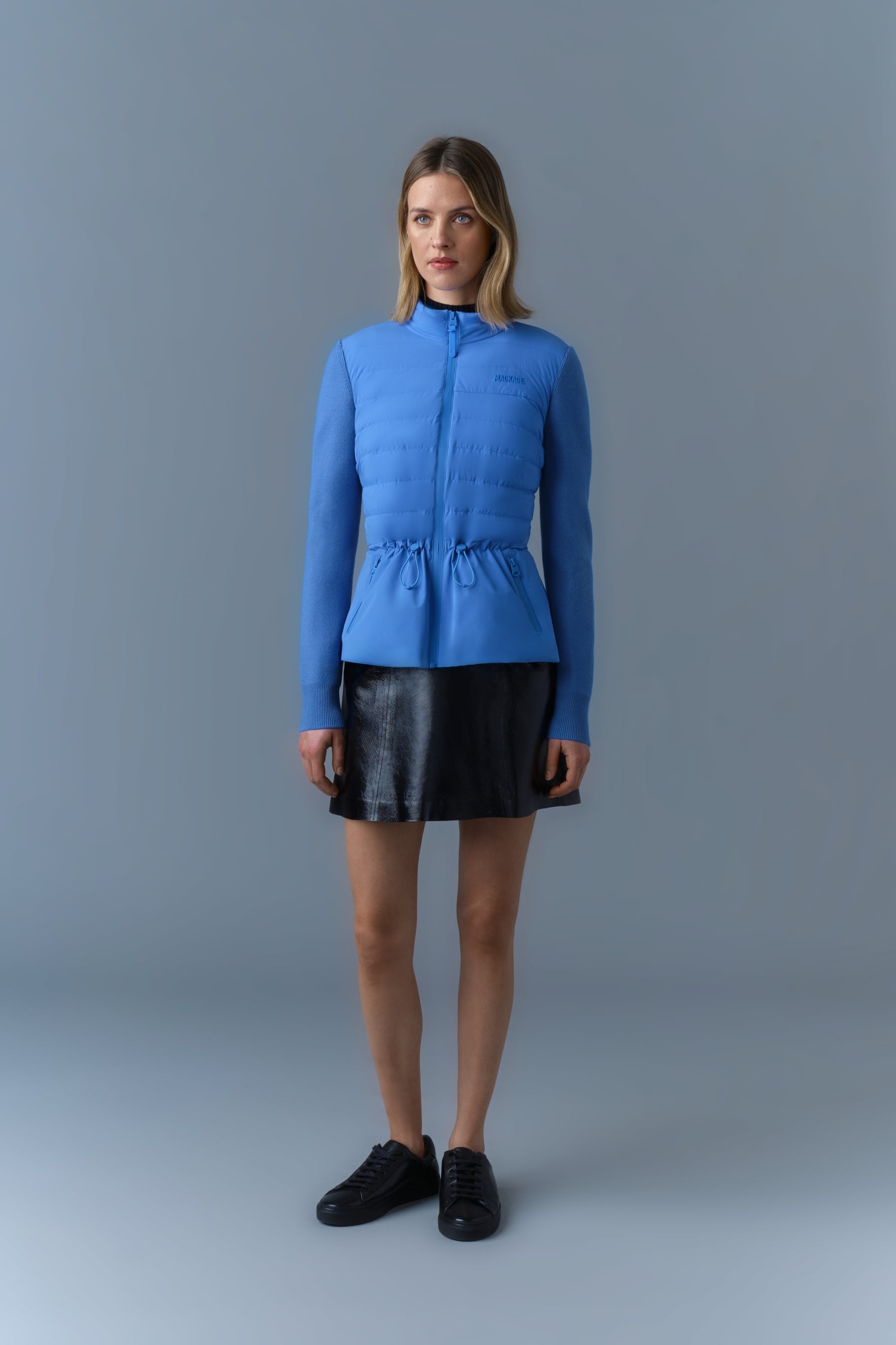 LAIKA Hybrid Down Jacket with Peplum - 3