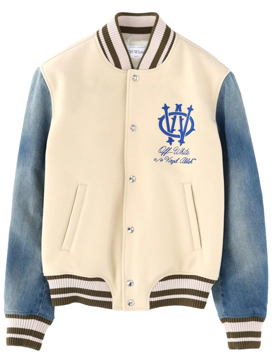 GOTHIC WOOL DENIM JACKET WITH EMBROIDERY - 1